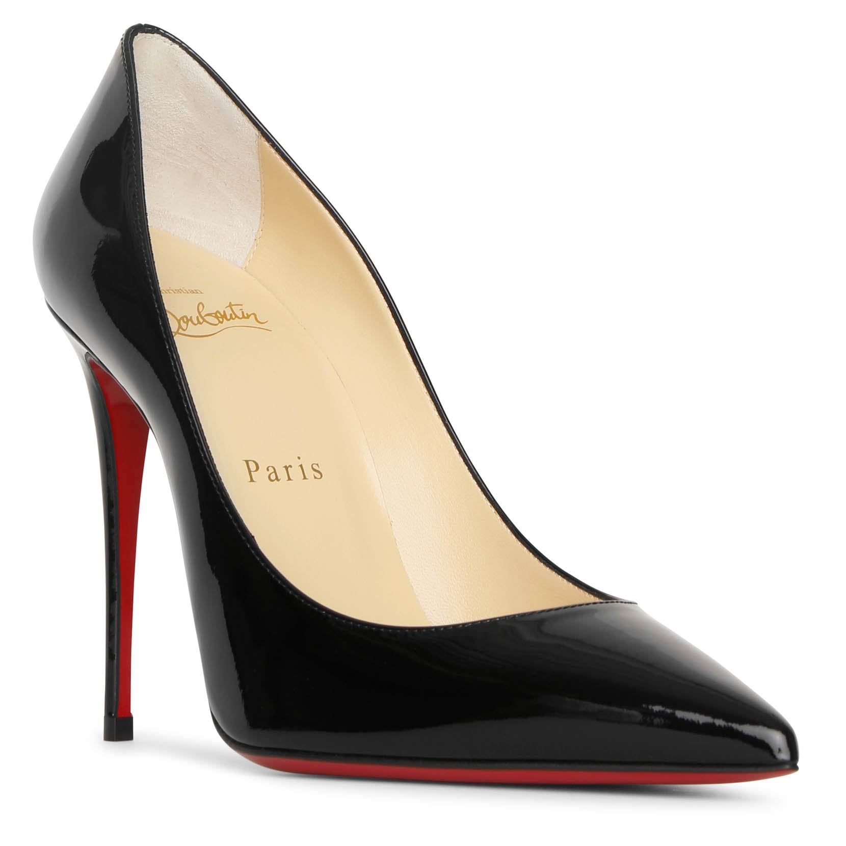 Kate 100 black patent pumps