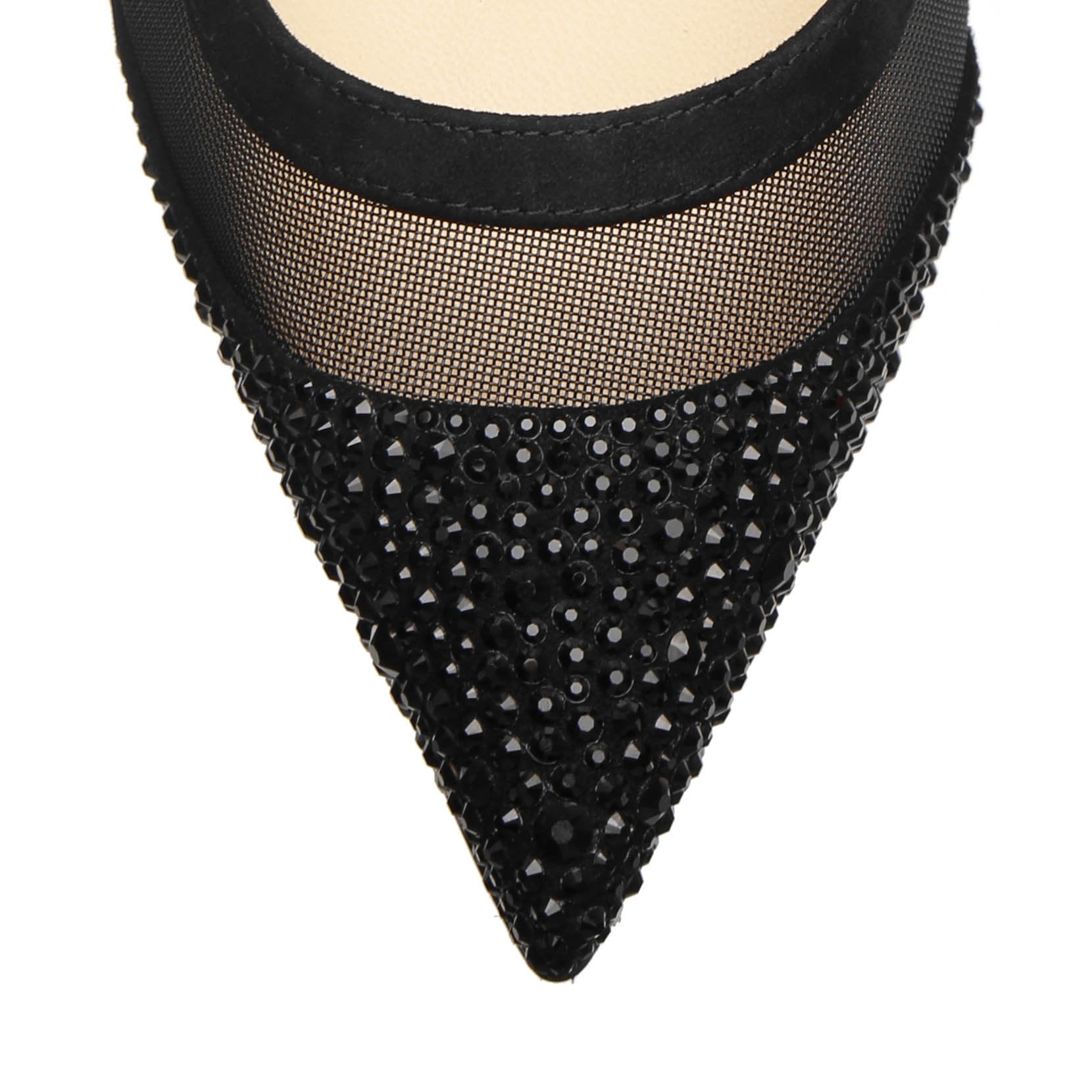Galativi Strass 100 black suede pumps