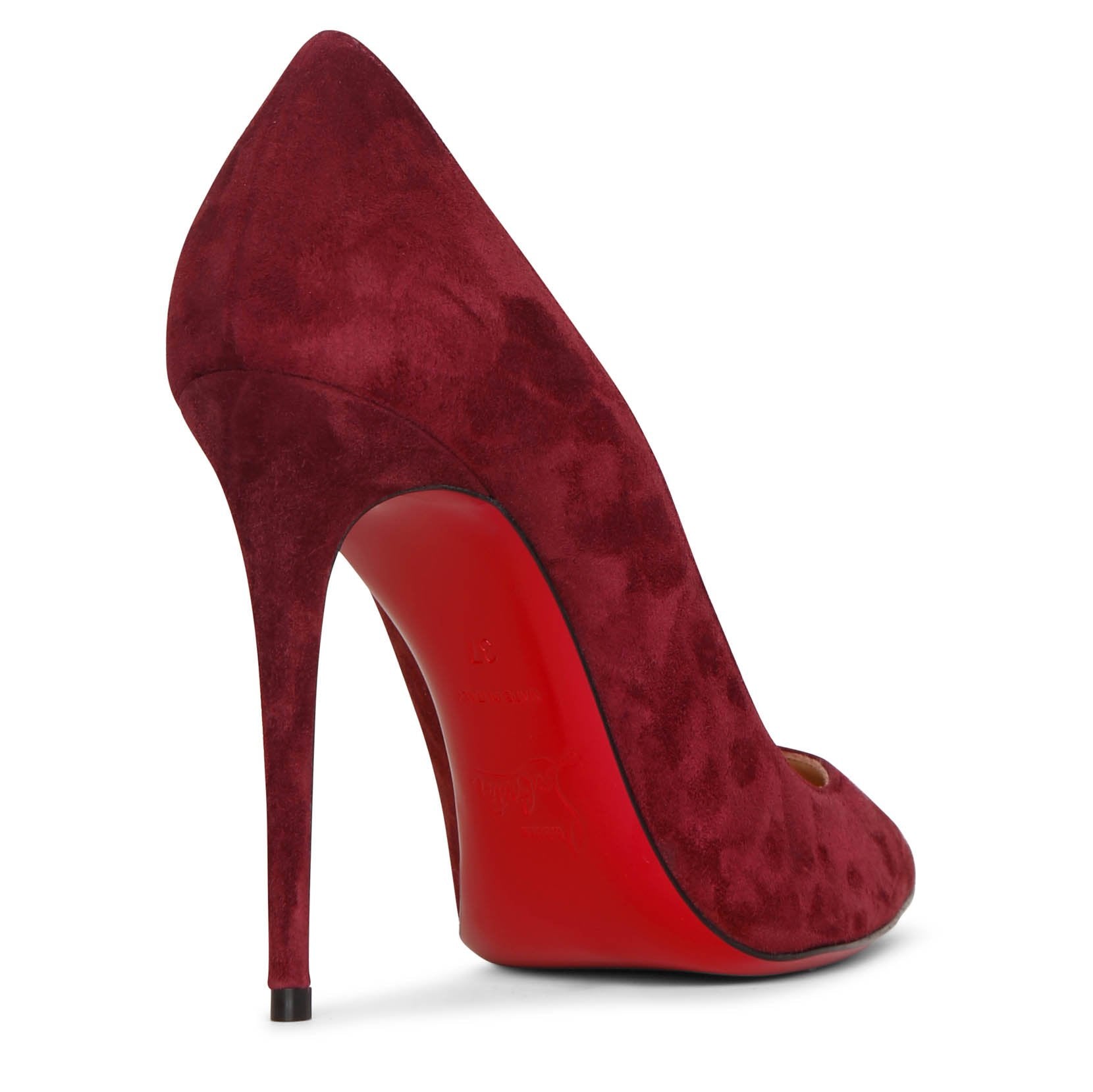 Kate 100 burgundy suede pumps