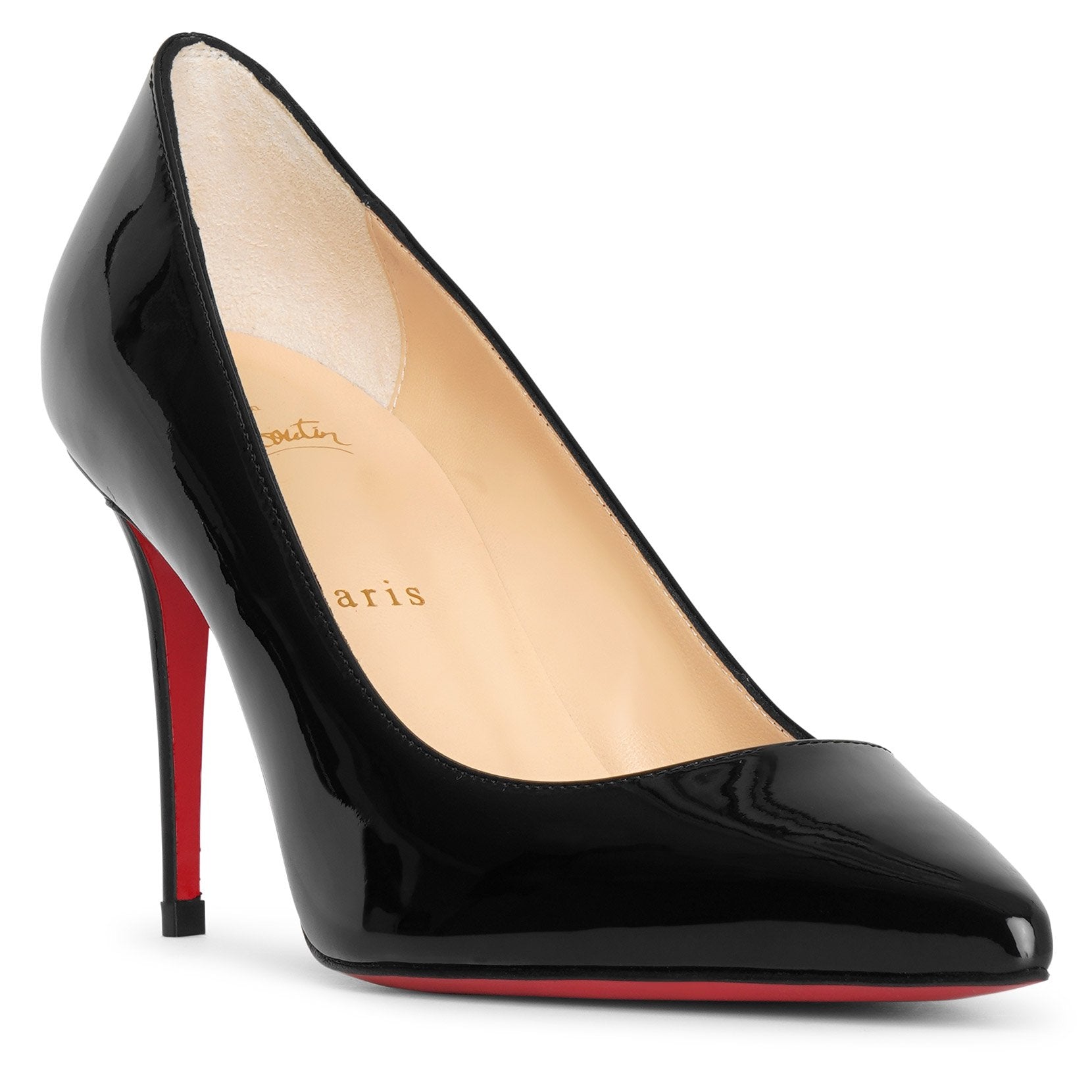 Kate 85 black patent pumps