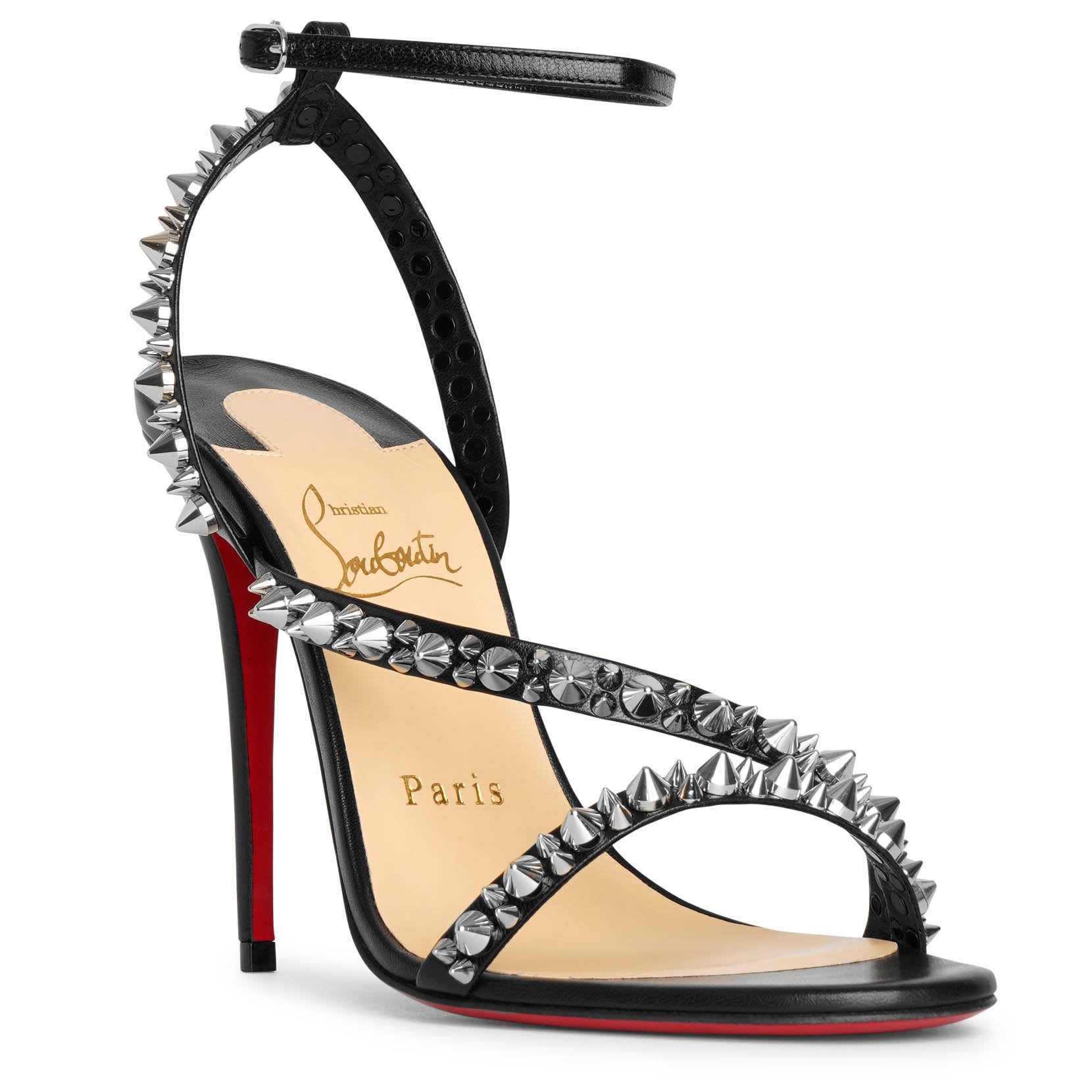 Mafaldina spikes 100 black sandals