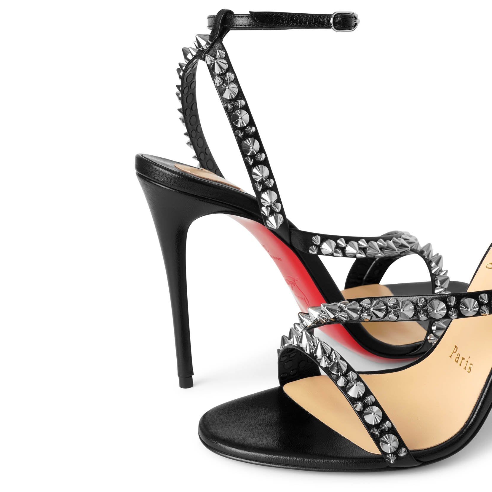 Mafaldina spikes 100 black sandals