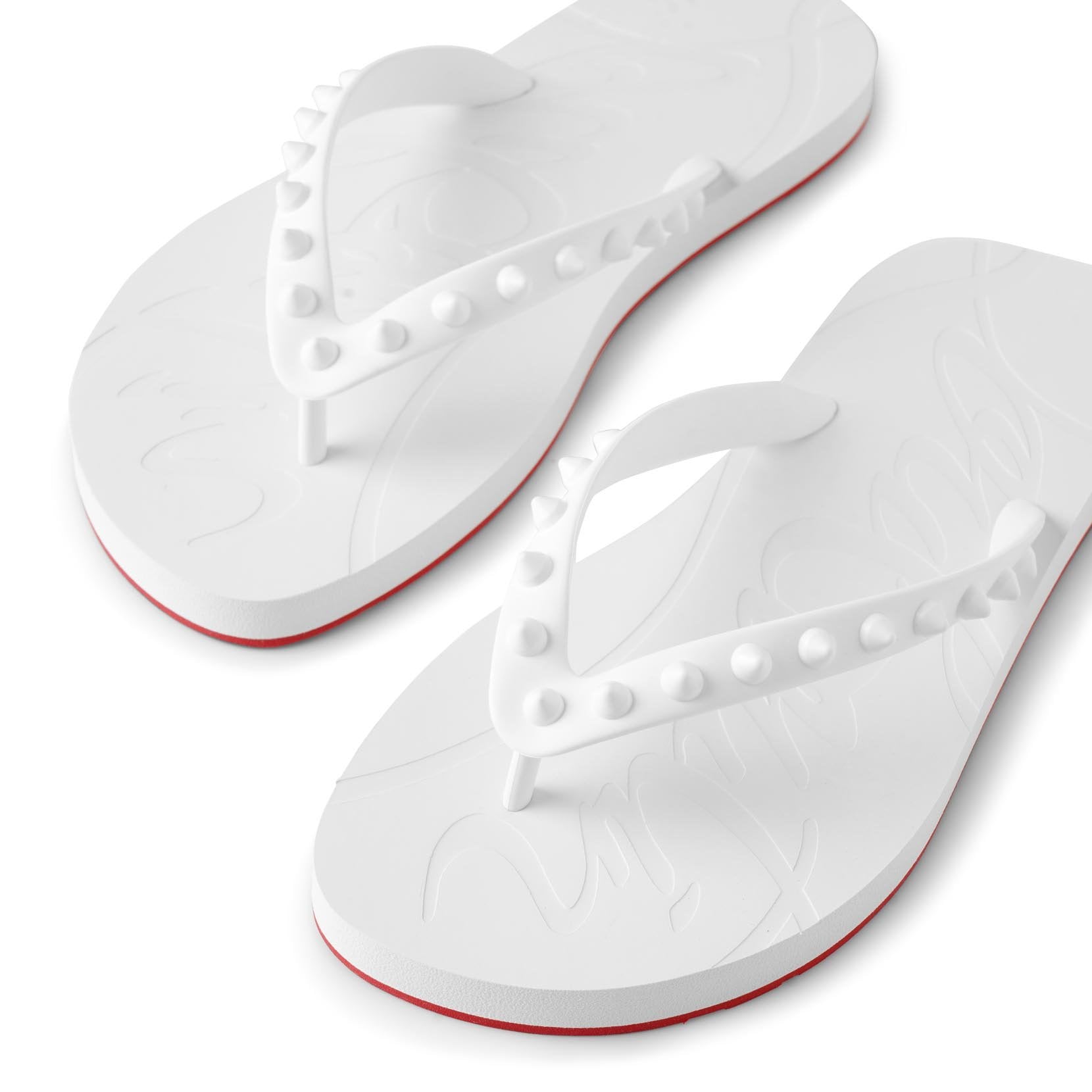 Loubi flip donna white sandals