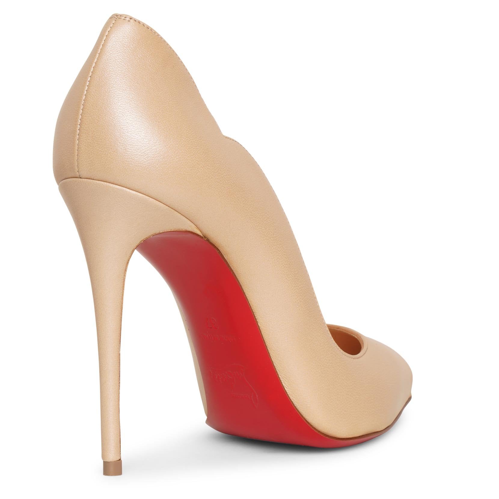 Hot Chick 100 beige nappa pumps
