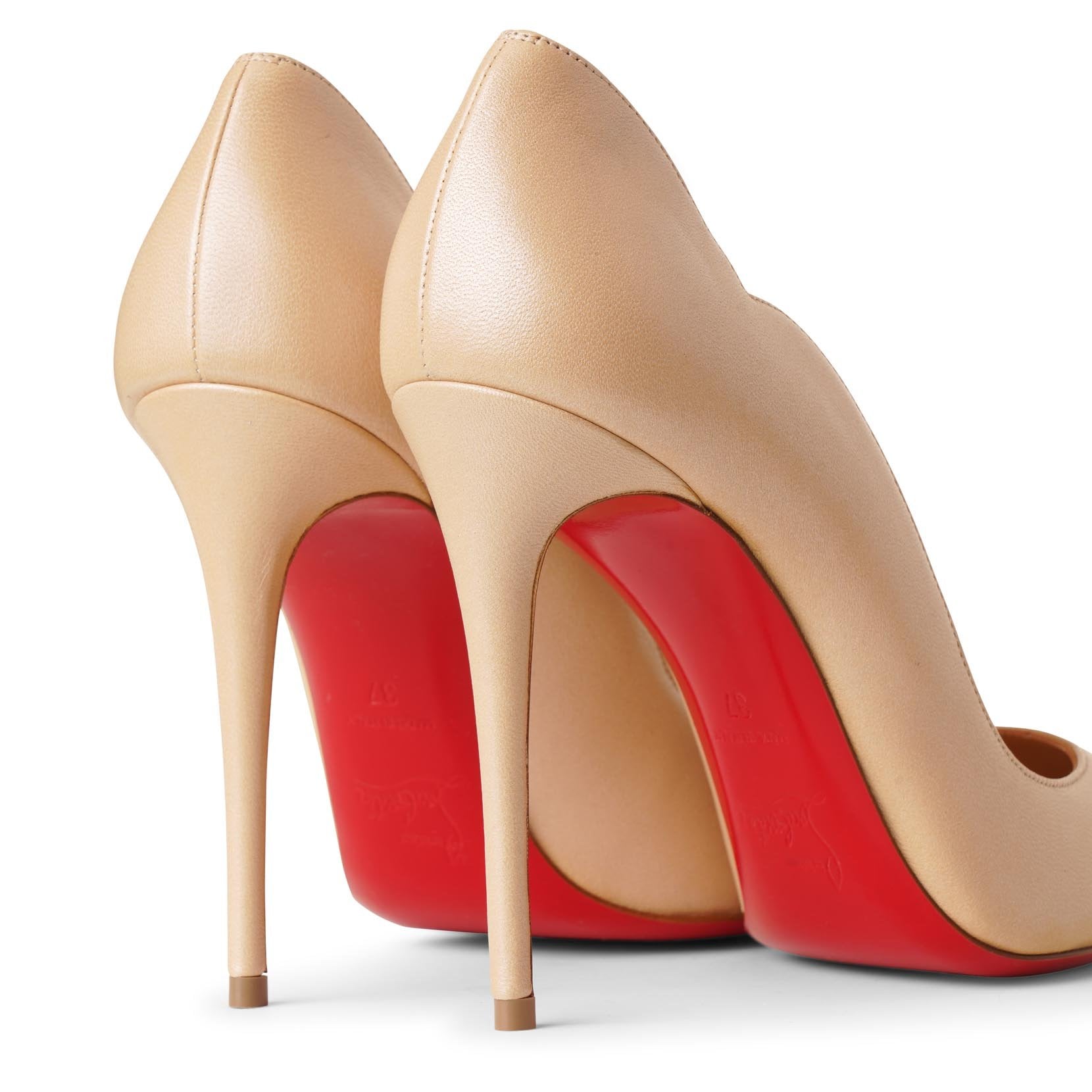 Hot Chick 100 beige nappa pumps