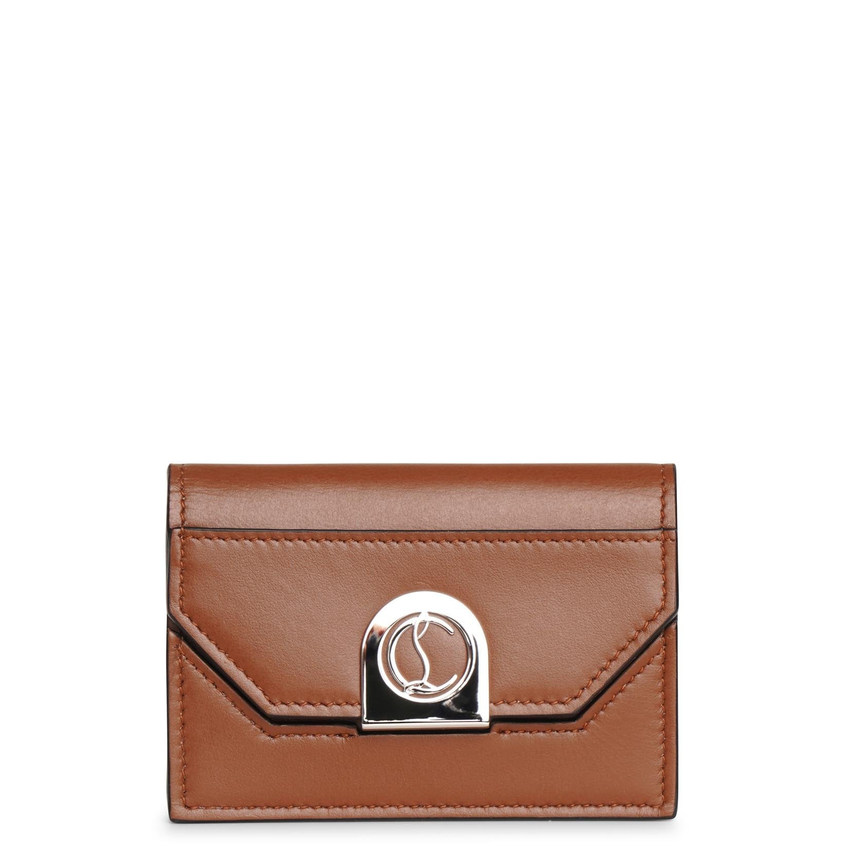 Elisa chain card holder nude 5 silver