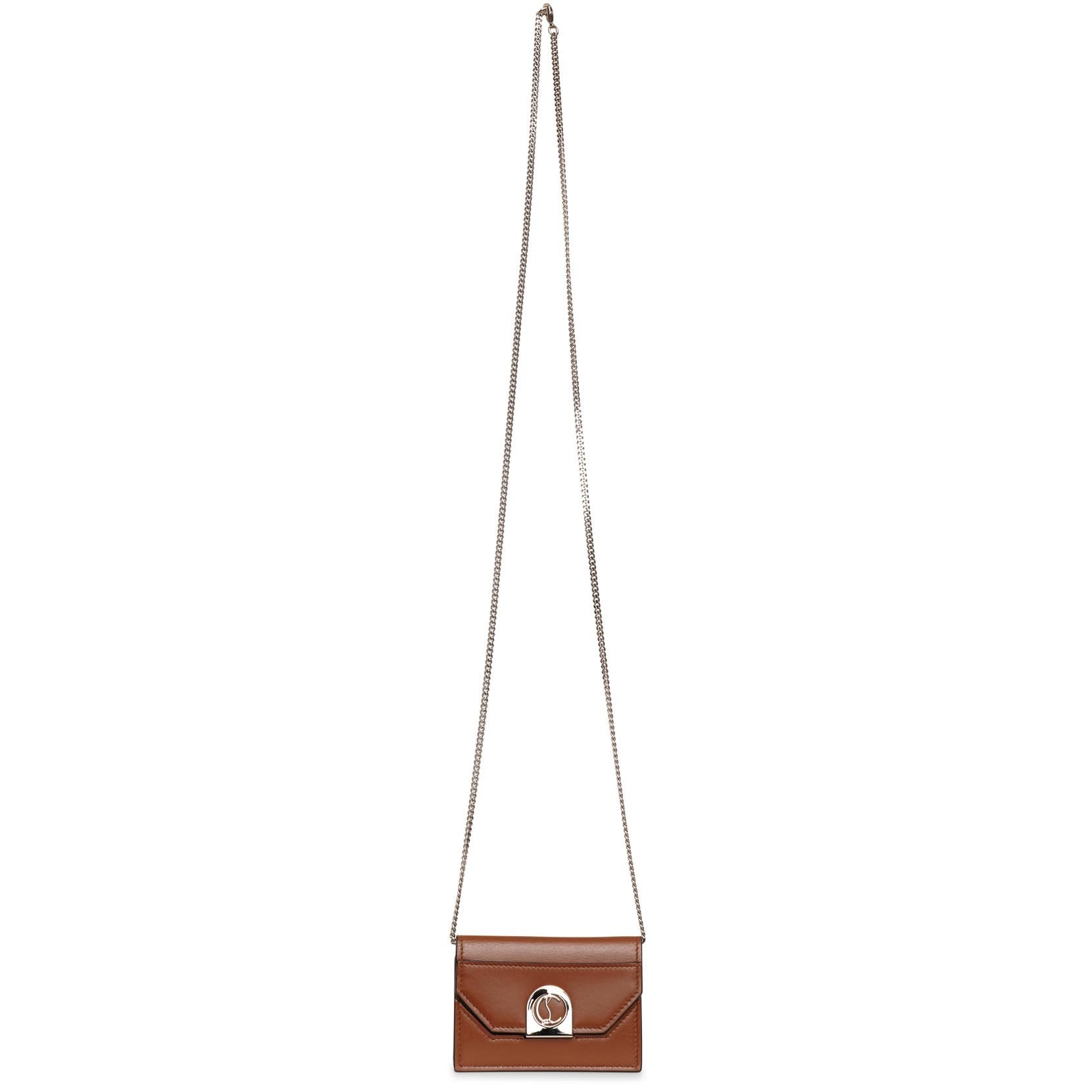 Elisa chain card holder nude 5 silver
