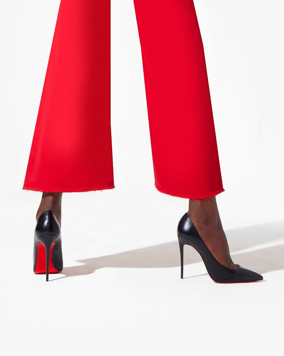 Kate 100 black leather pumps