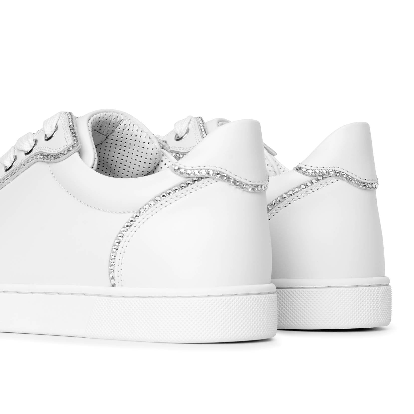 Vieira white strass sneakers