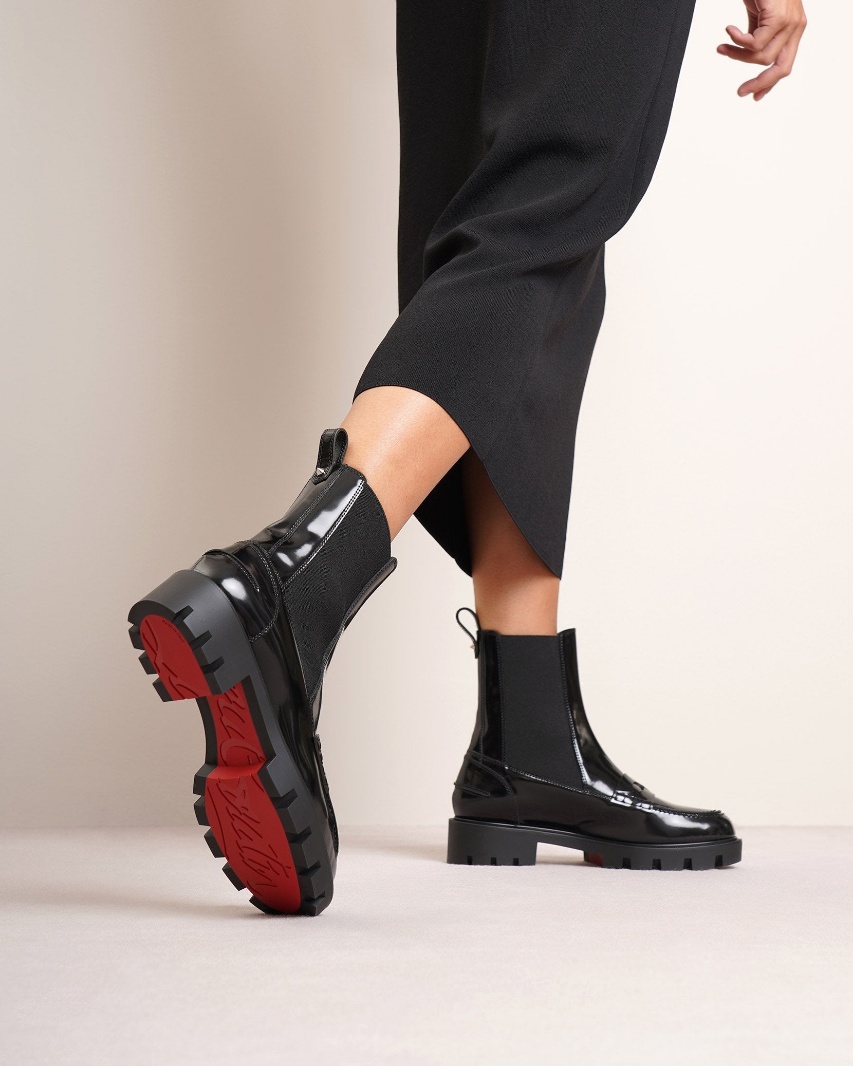 Montezu brushed leather ankle boots