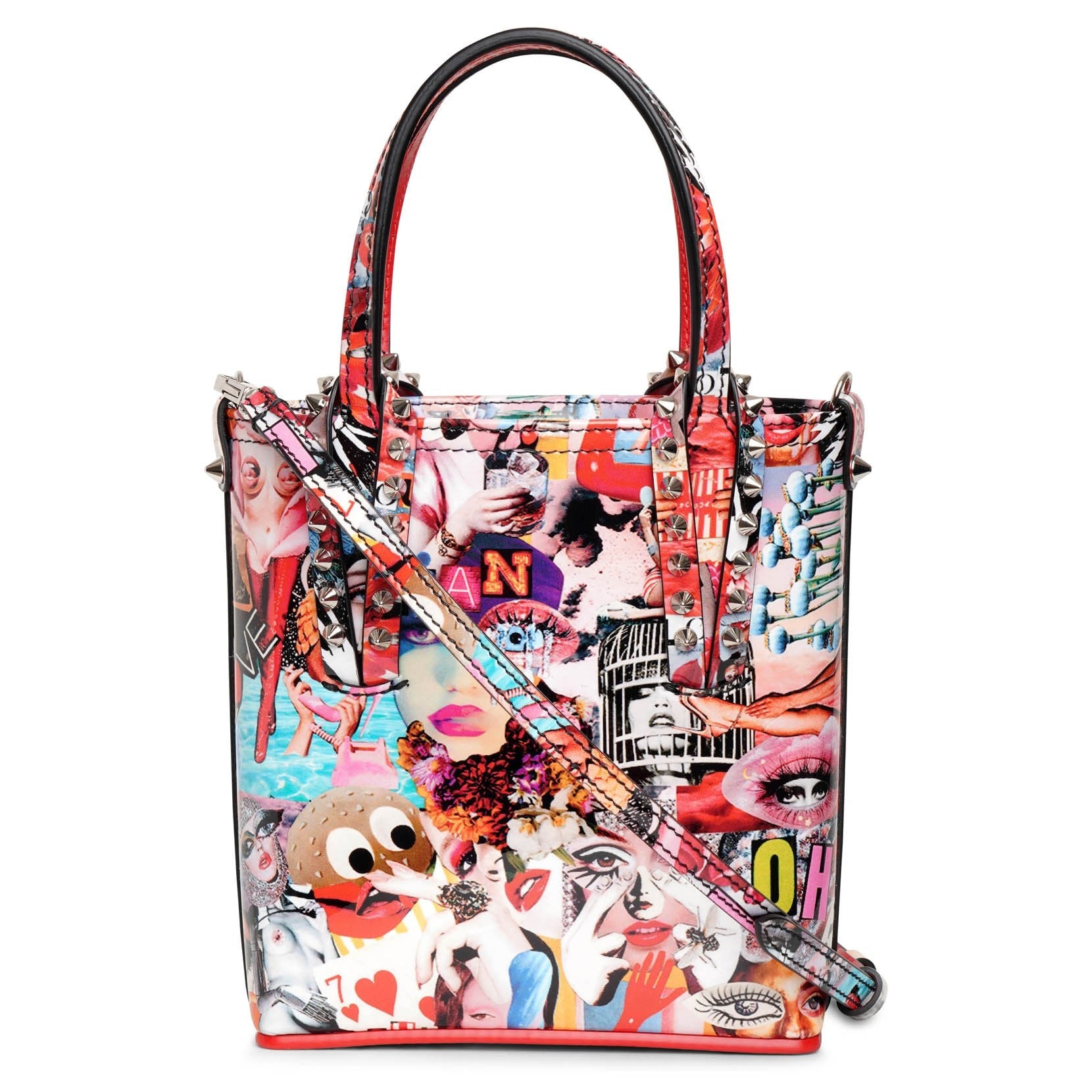 Cabata mini patent tote bag