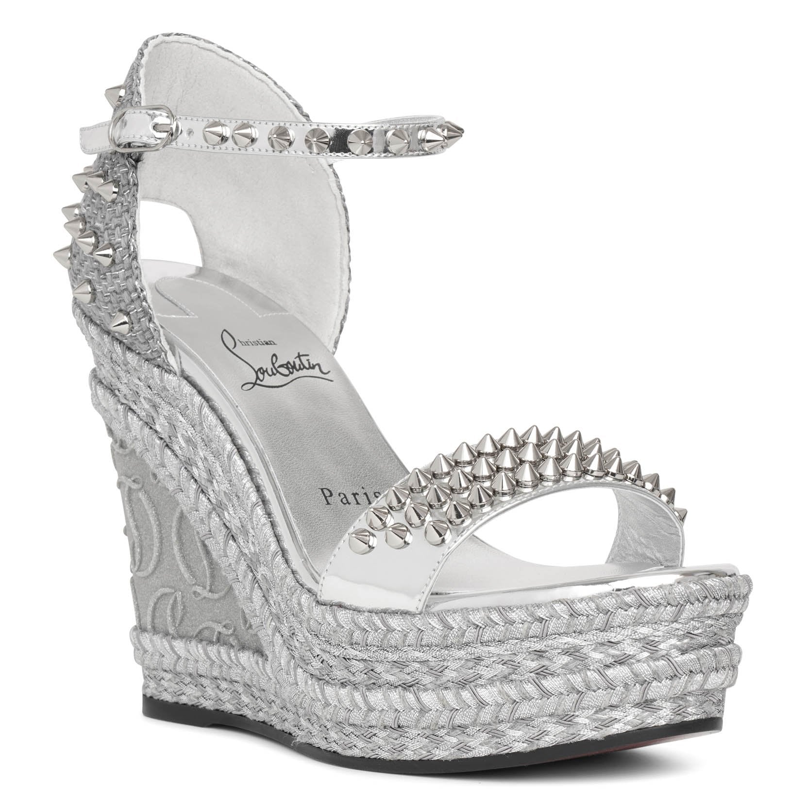 Madmonica 120 glitter wedge sandals