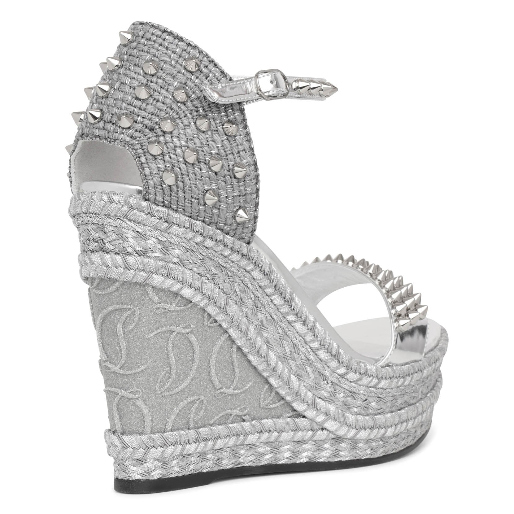 Madmonica 120 glitter wedge sandals