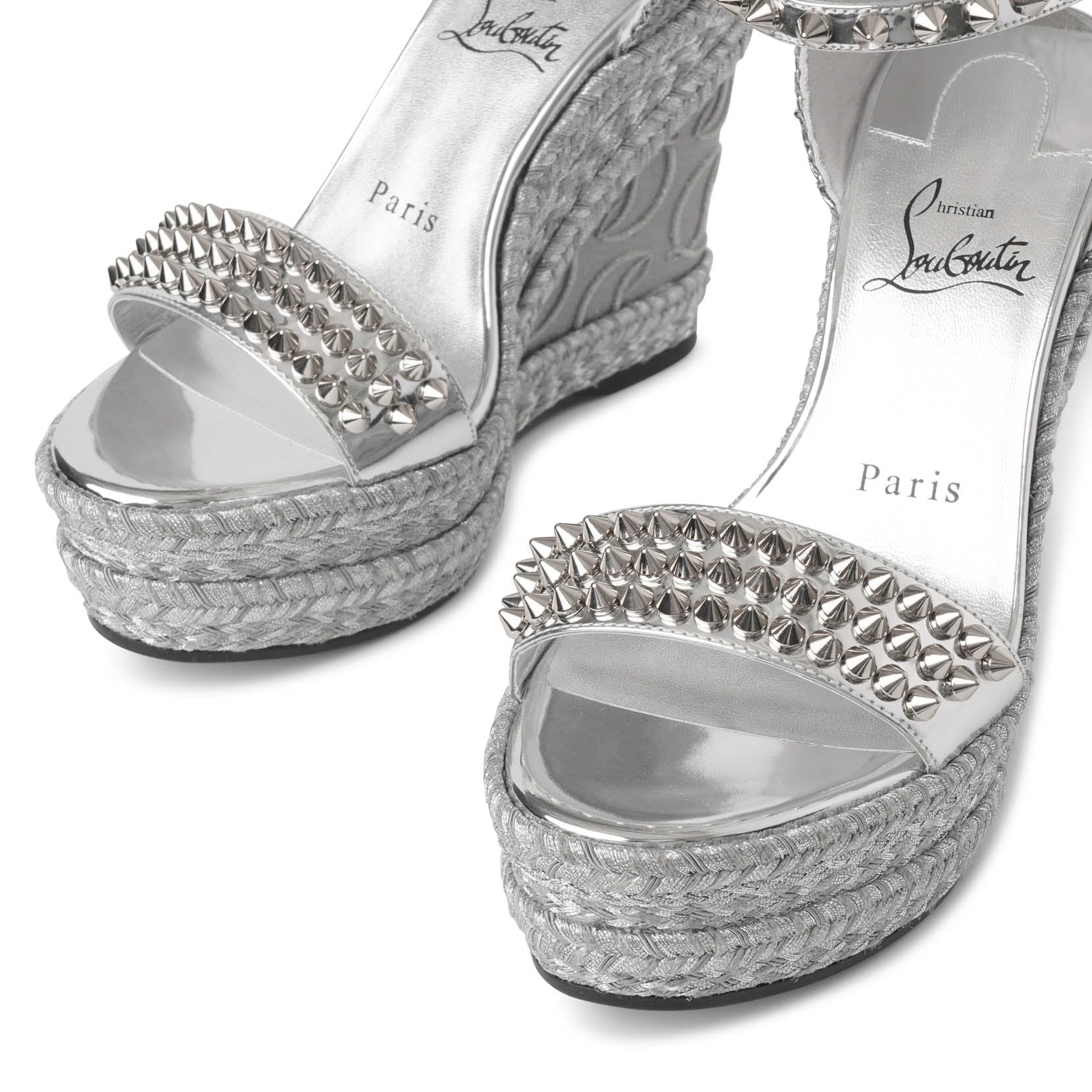 Madmonica 120 glitter wedge sandals