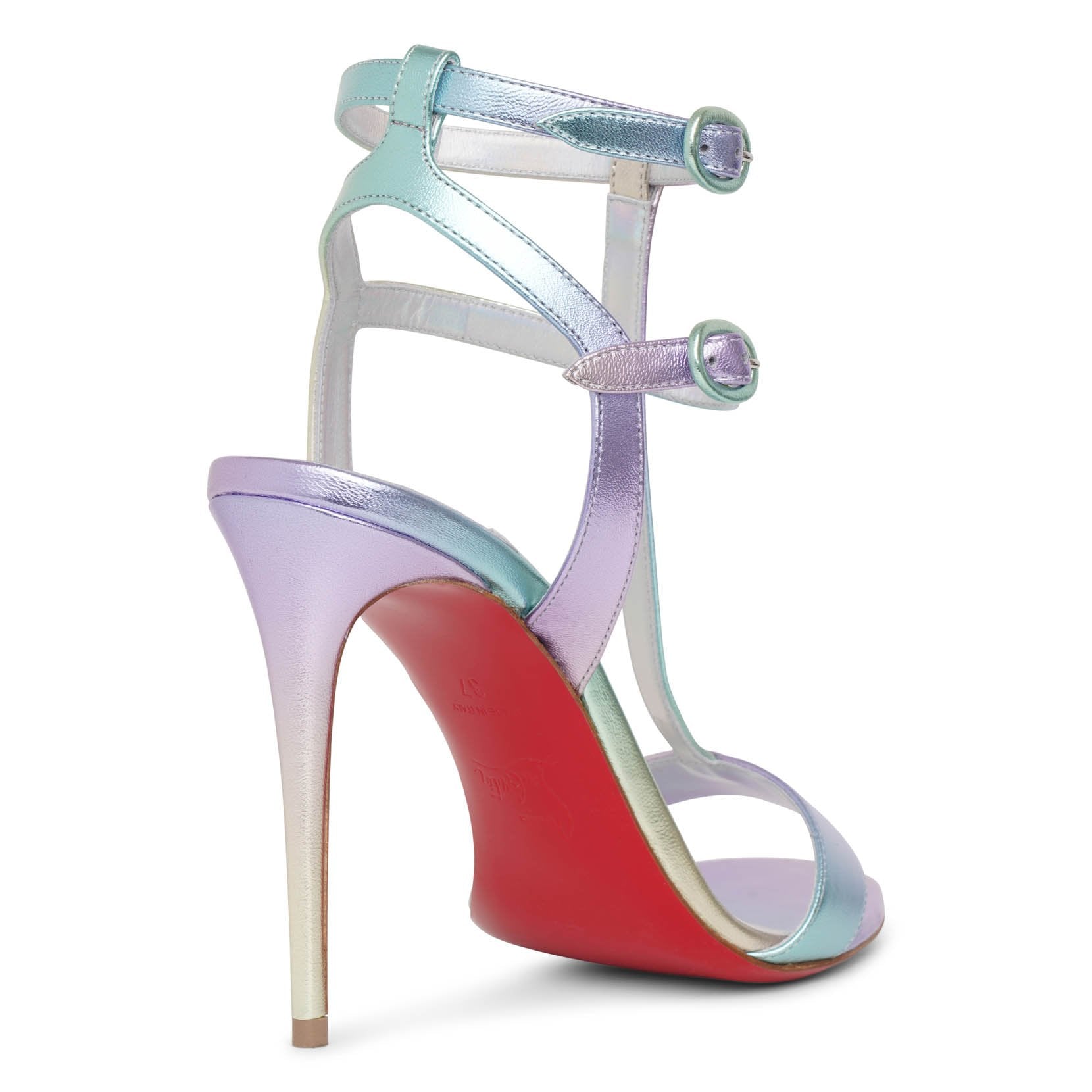 Mara 100 metallic leather sandals