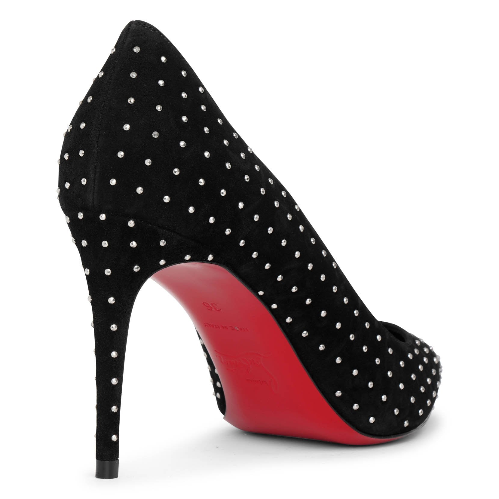 Kate Plume 85 black suede pumps