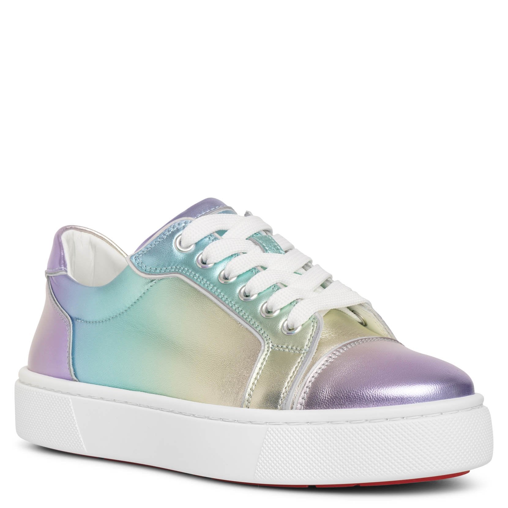 Vieririssima metallic leather sneakers
