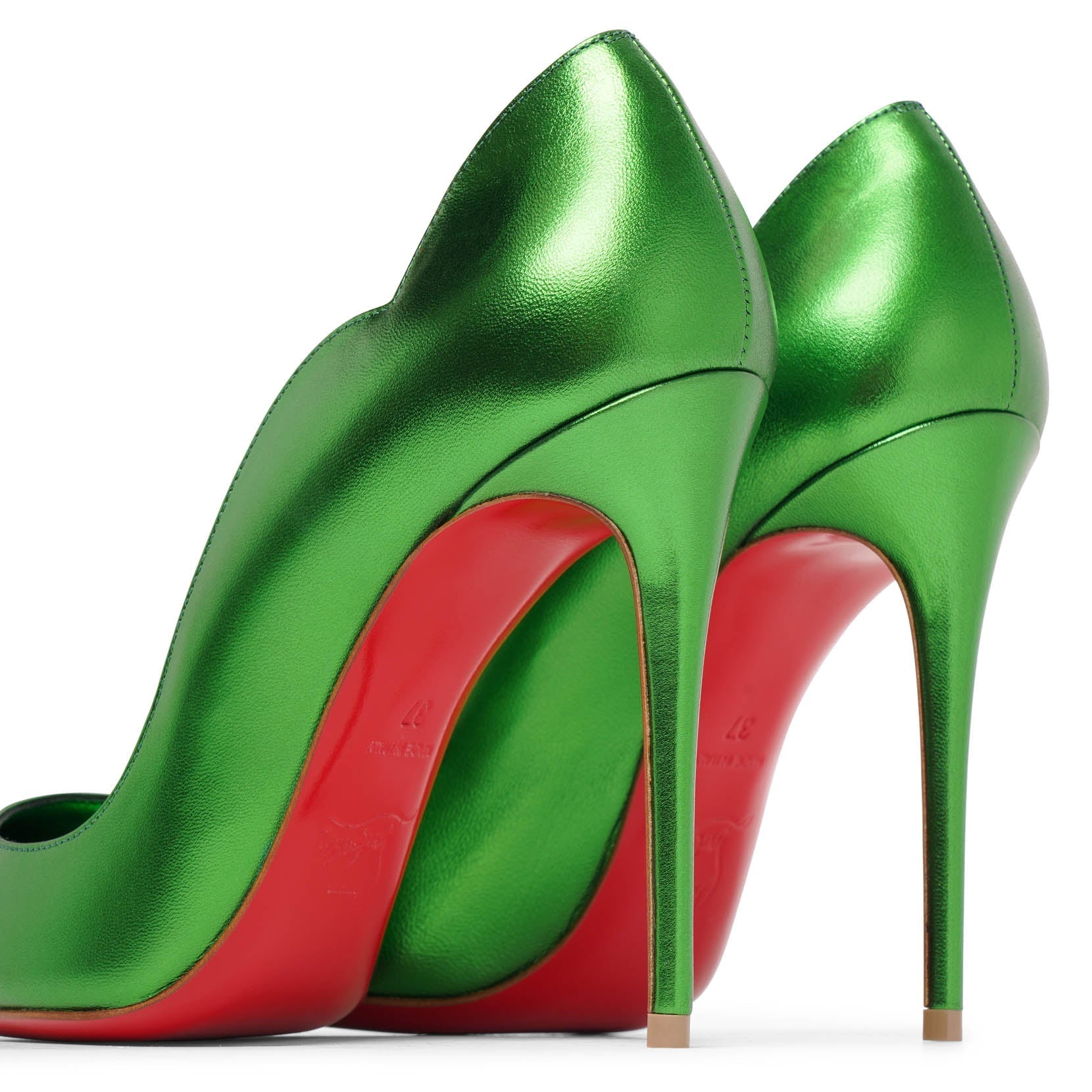 Hot Chick 100 spinach laminato pumps