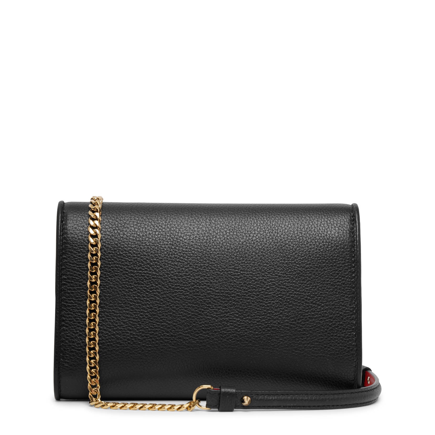 Carasky black leather clutch