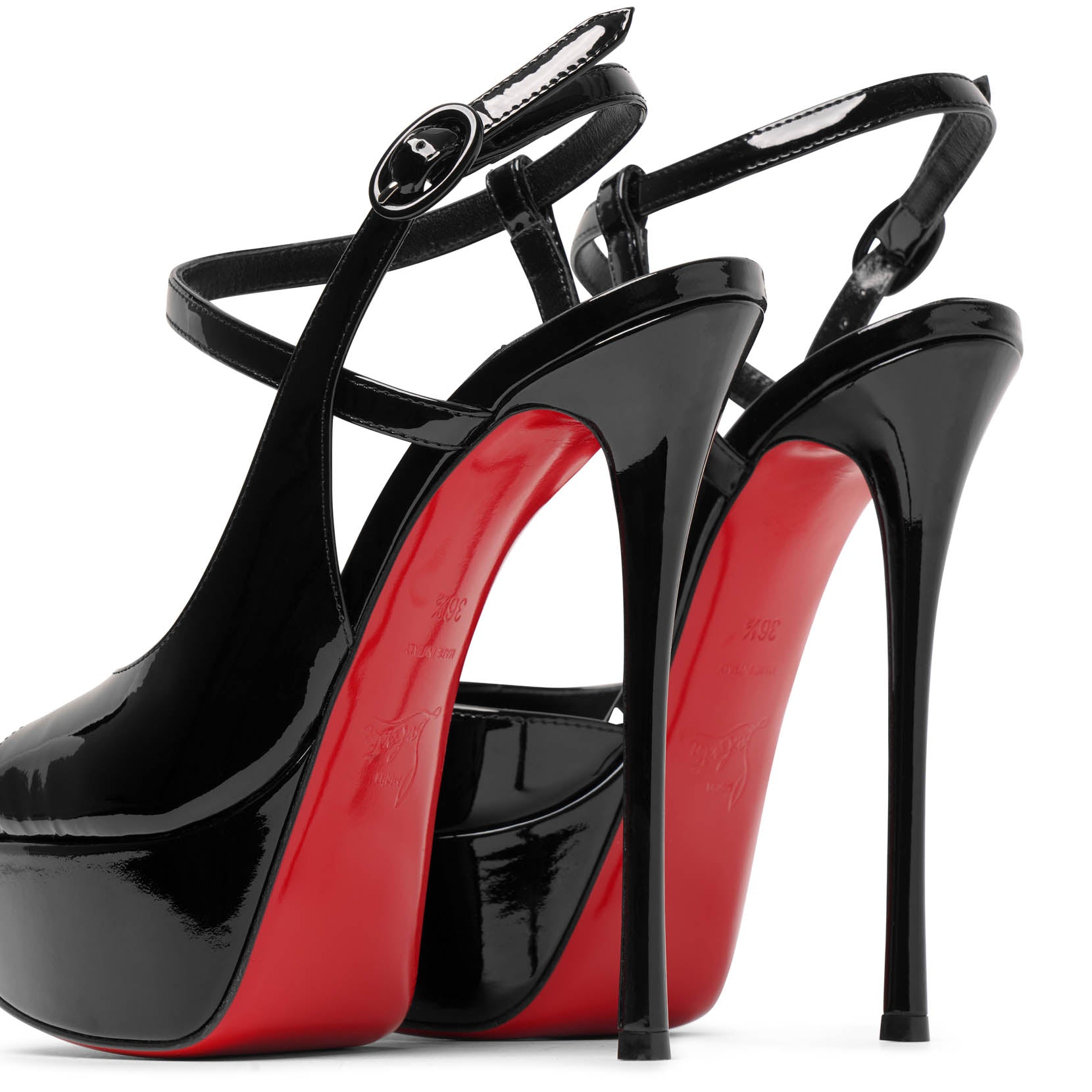 So Jenlove 150 black patent pumps