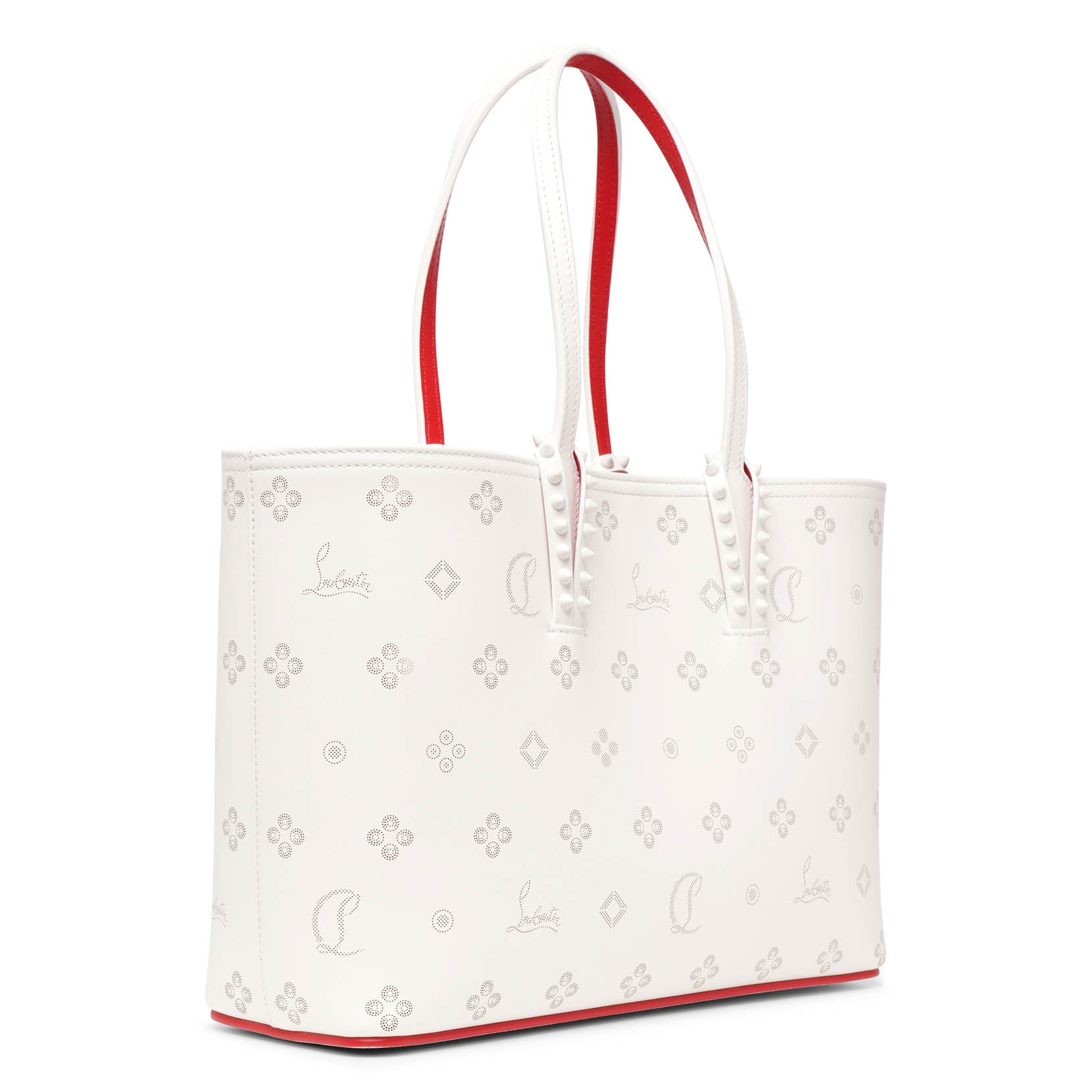 Cabata small white laser loubinthesky