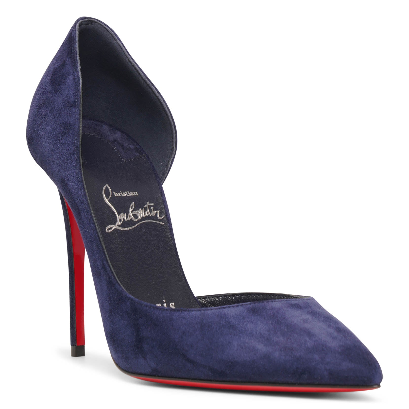 Iriza 100 navy suede pumps