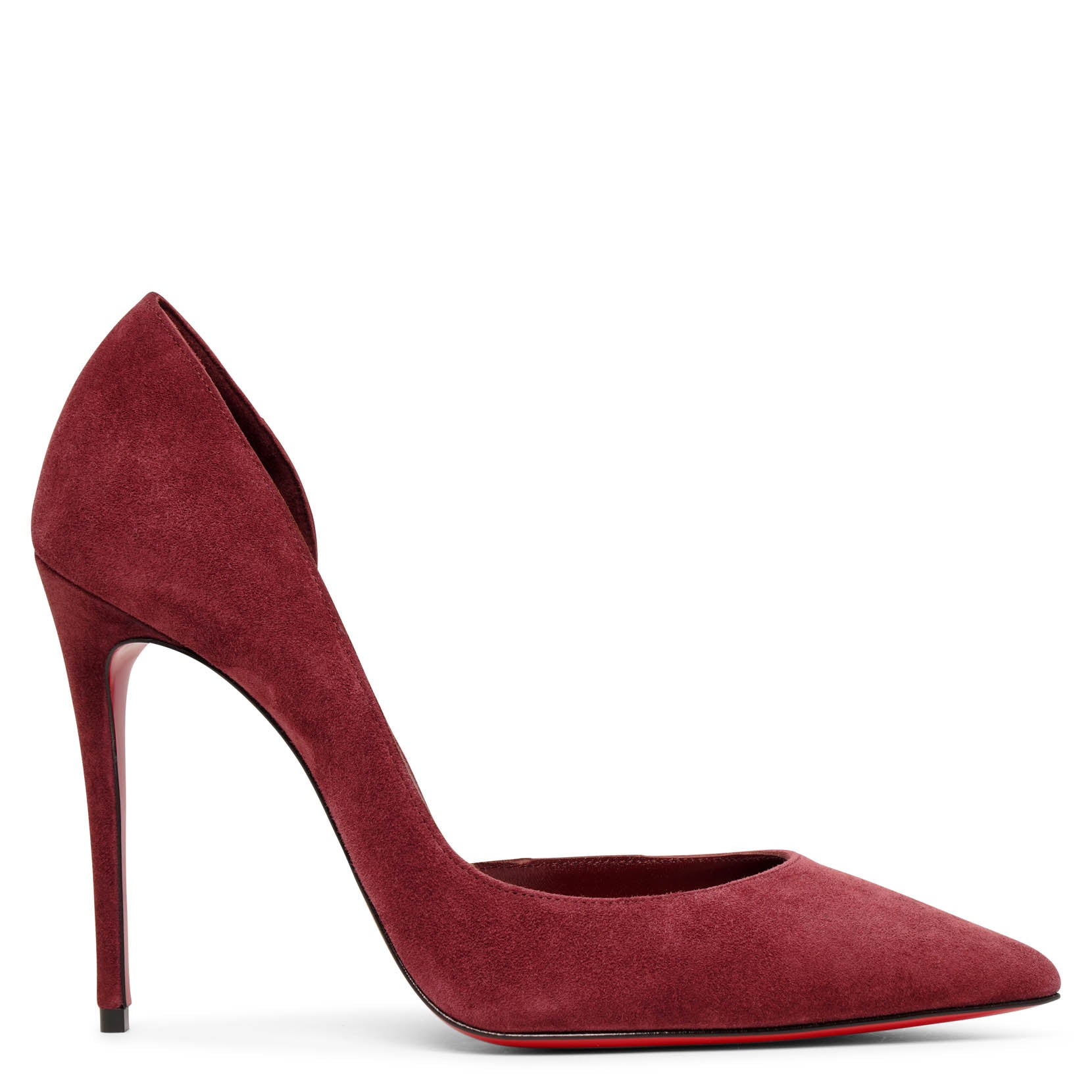 Iriza 100 dark red suede pumps