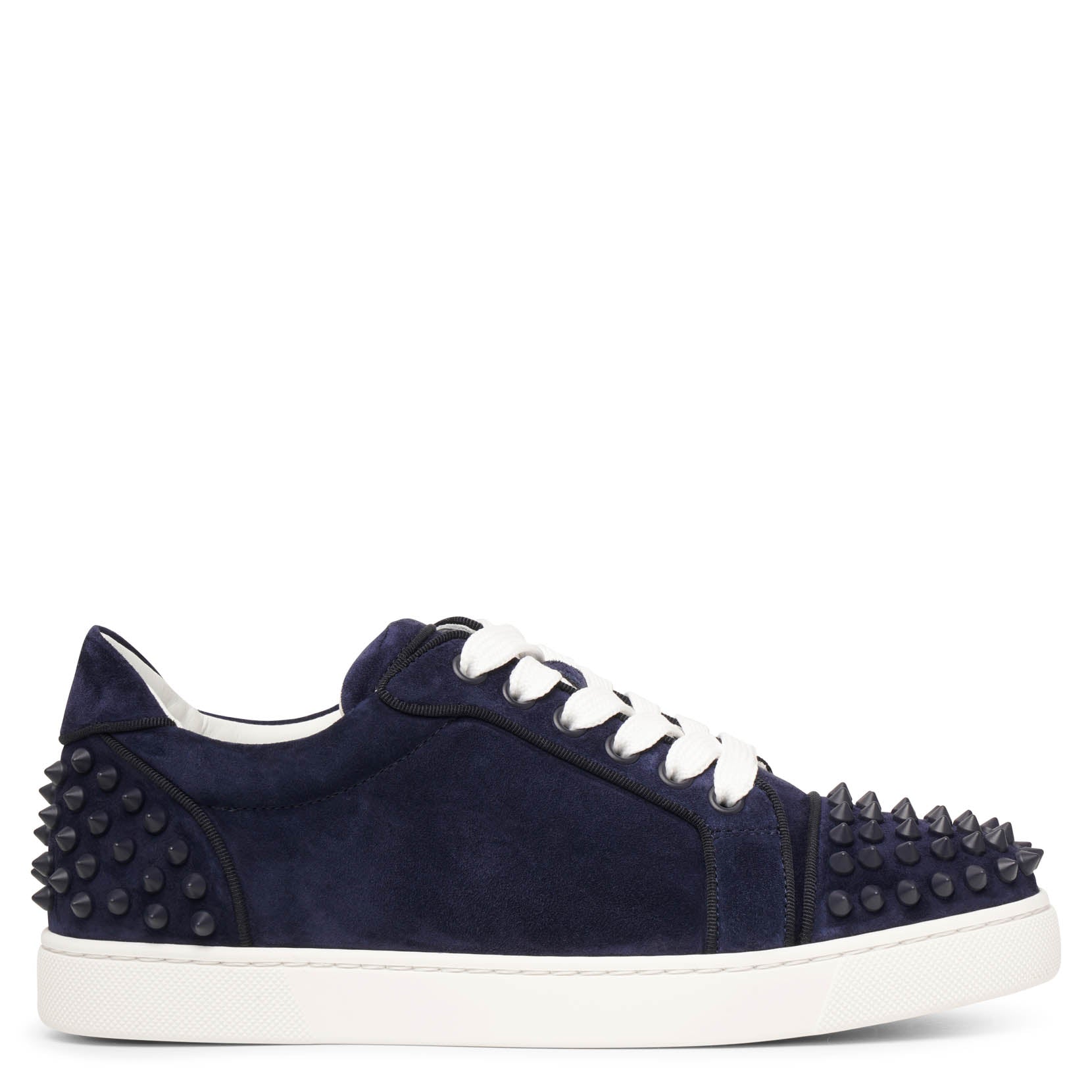 Vieira 2 orlato navy blue suede sneakers