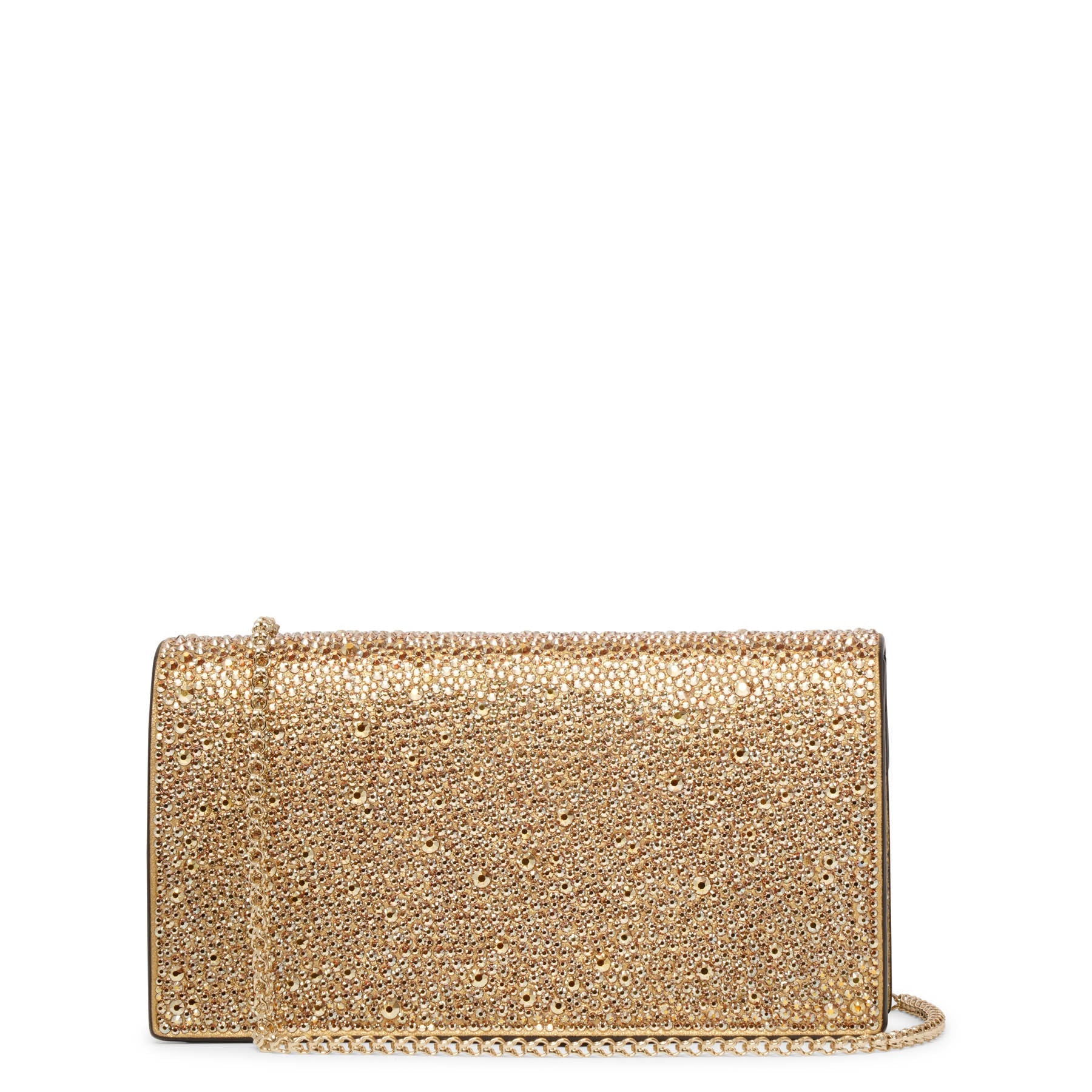 Loubi54 small gold crystal crossbody bag