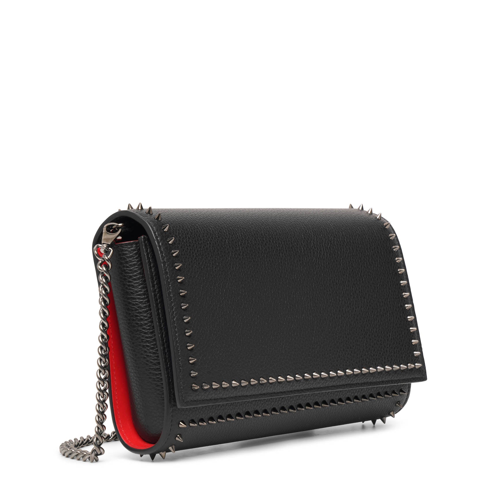 Paloma black mini spikes clutch