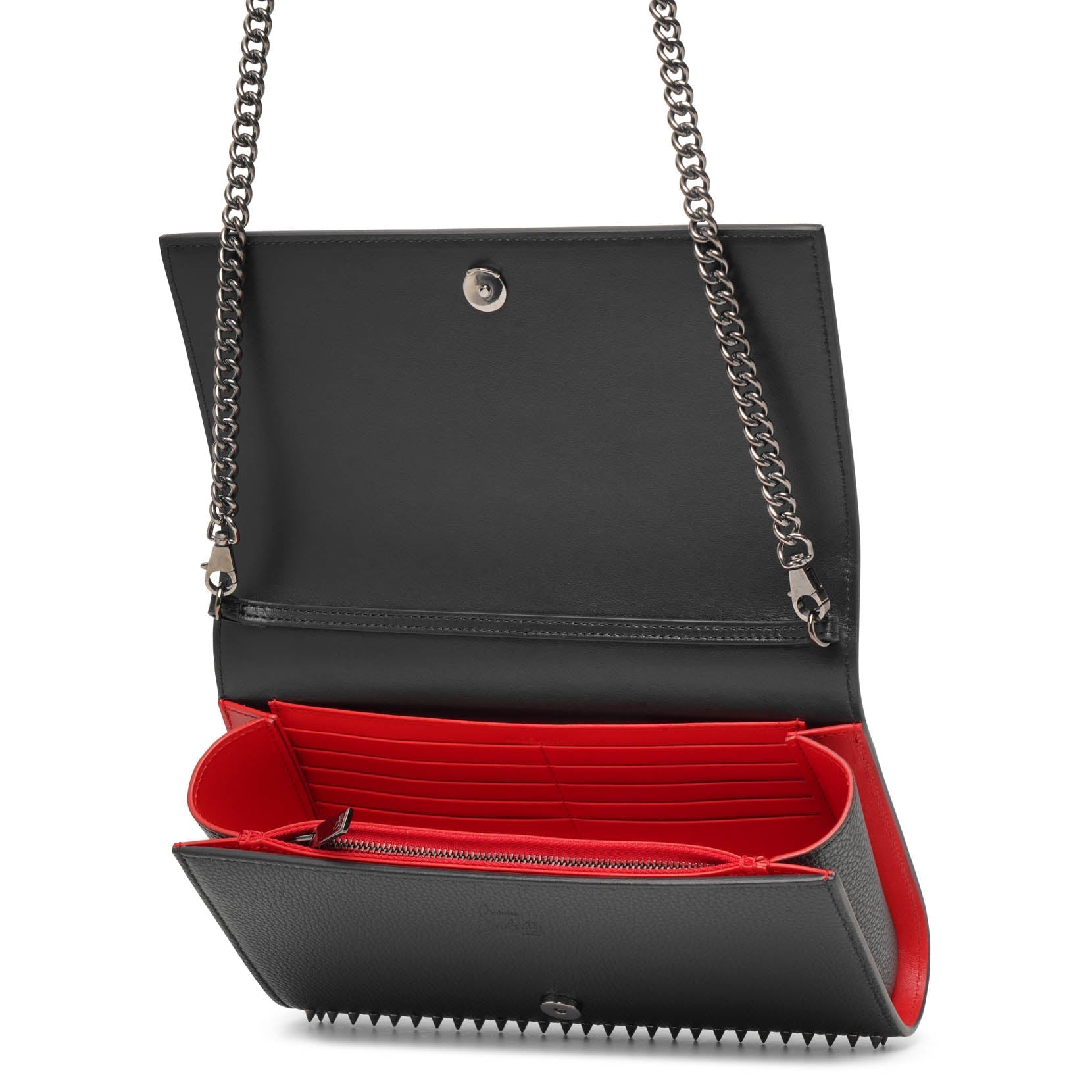 Paloma black mini spikes clutch