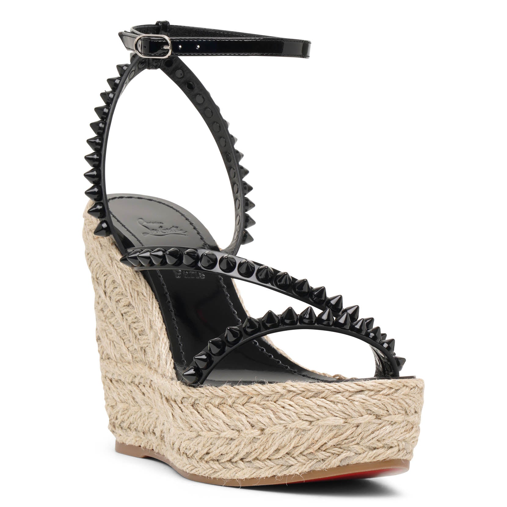 Mafaldina Zeppa 120 black espadrilles