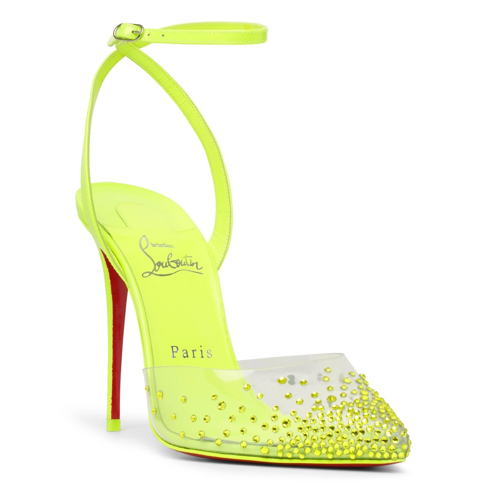 Spikaqueen 100 yellow pumps
