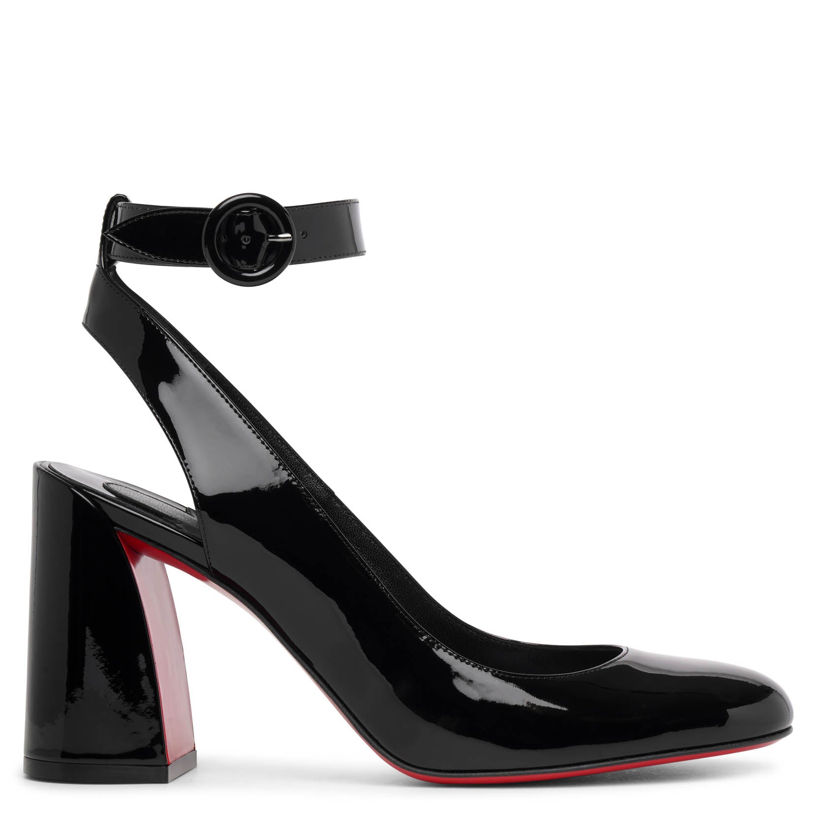 Miss Sab 85 black patent pumps