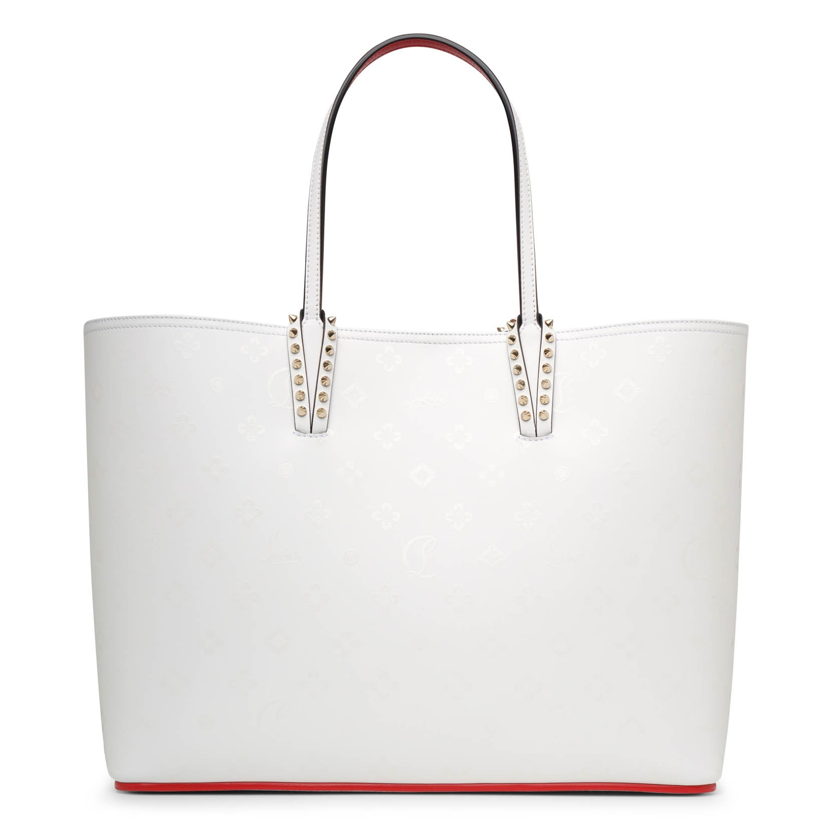 Cabata loubinthesky white tote bag