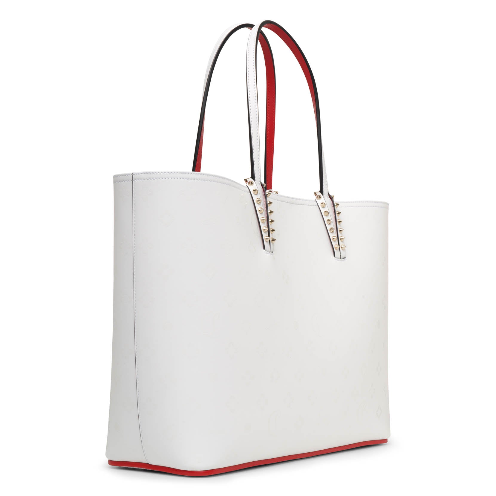 Cabata loubinthesky white tote bag