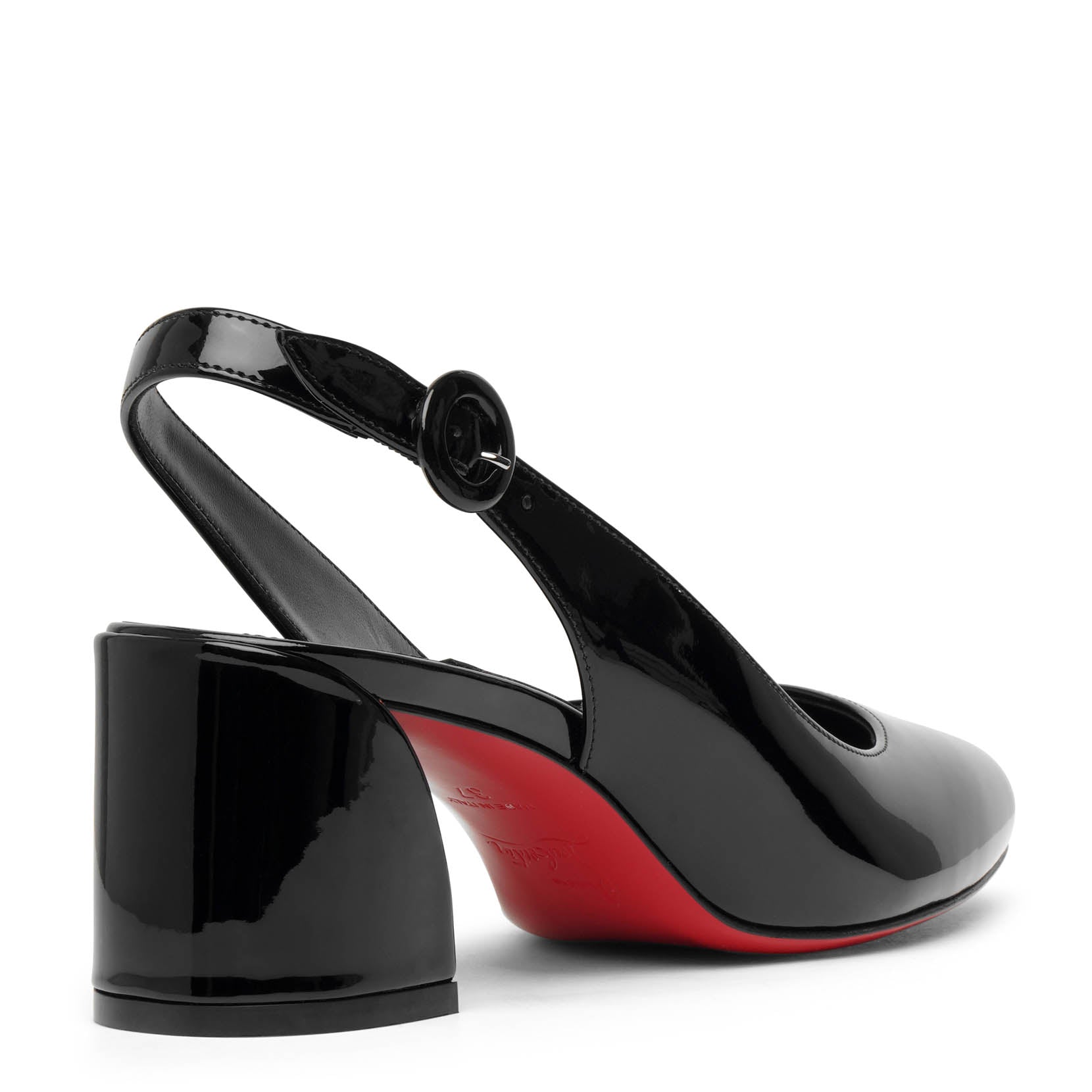 So Jane sling 55 black patent pumps