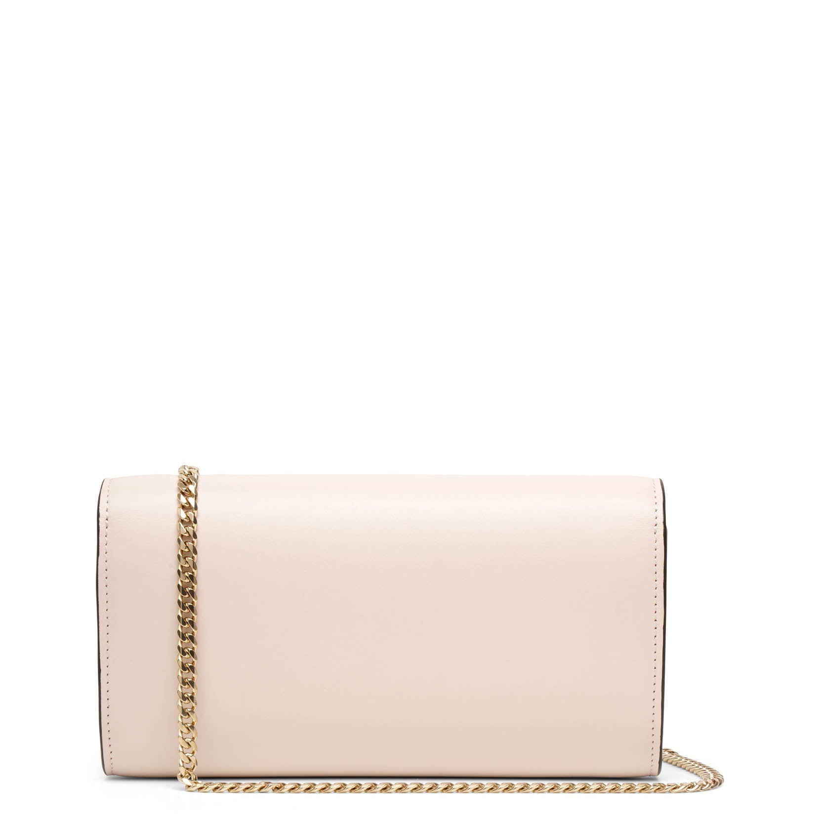 Loubi54 wallet on chain leche silver clutch bag