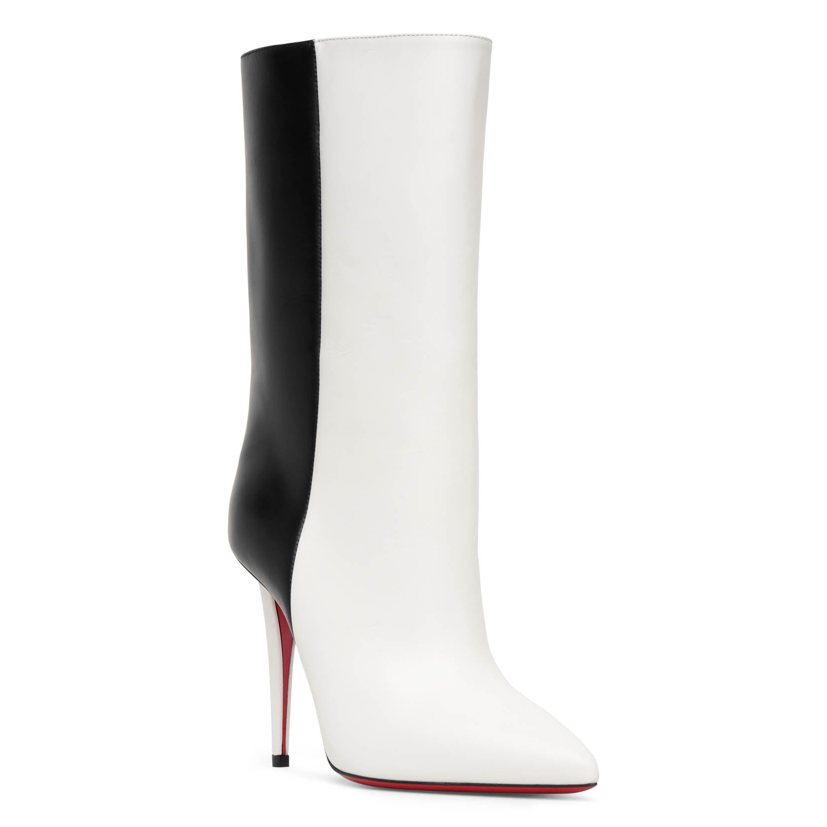 Astrilarge Booty 100 black and white leather boots