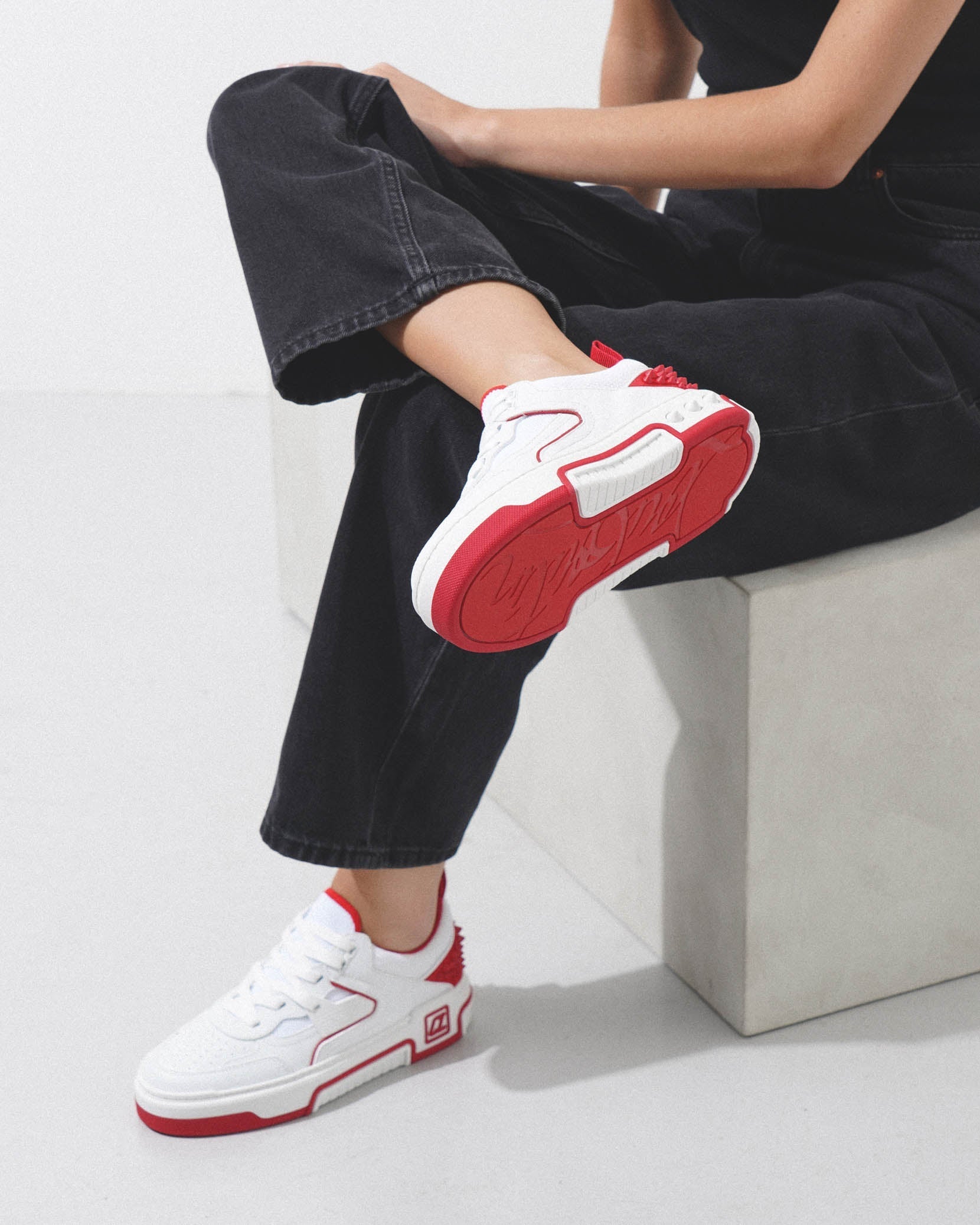 Astroloubi Donna white leather sneakers