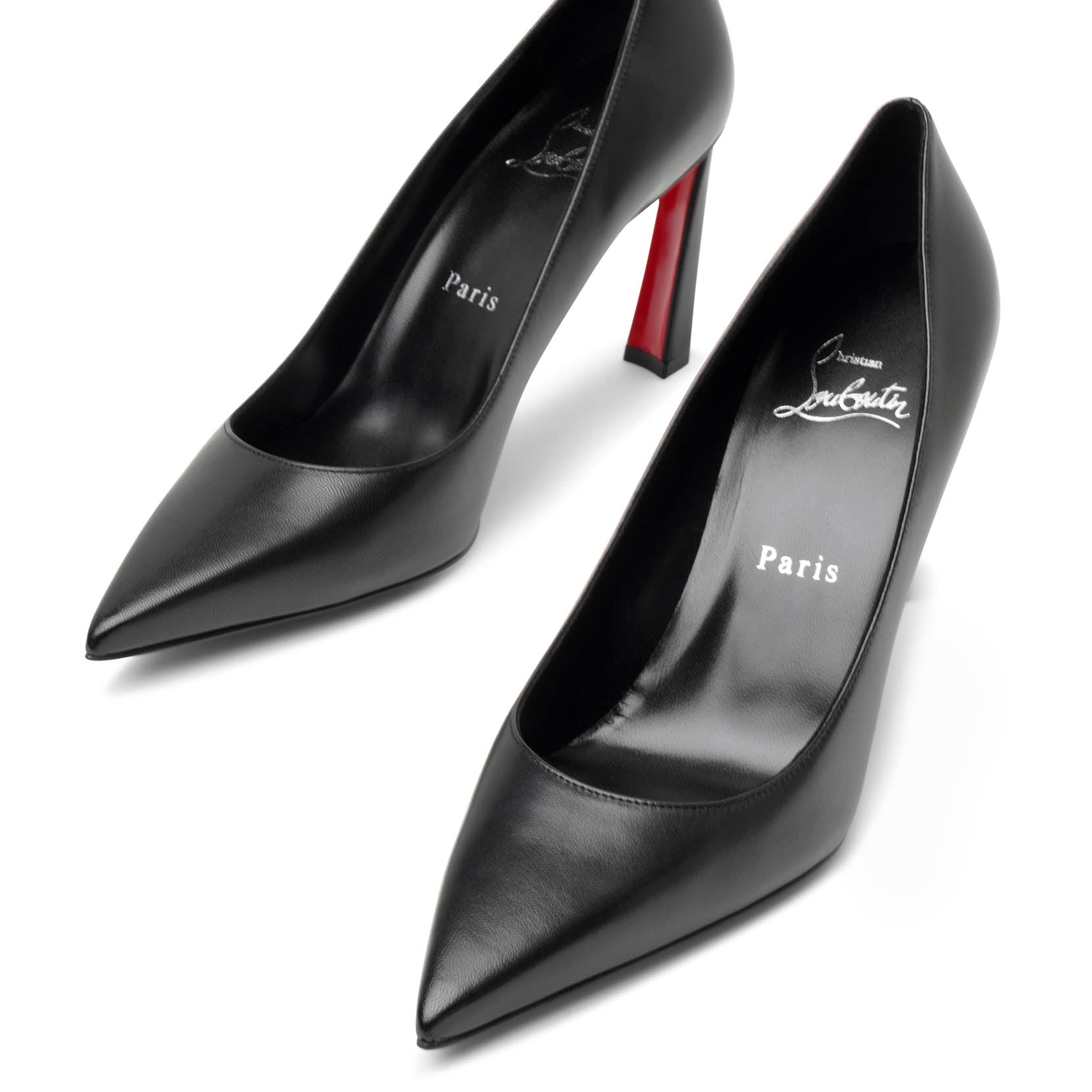 Condora 85 black leather pumps