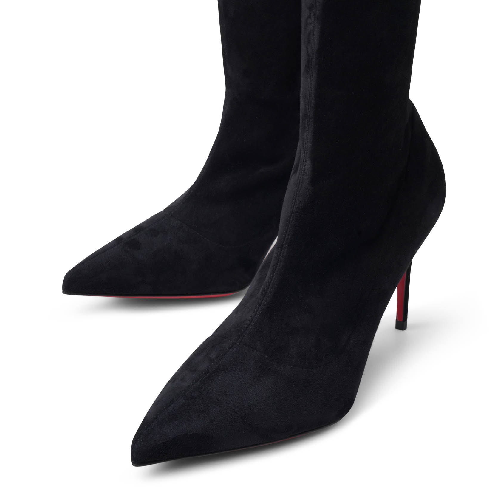 Kate Botta Alta 85 black suede stretch boots