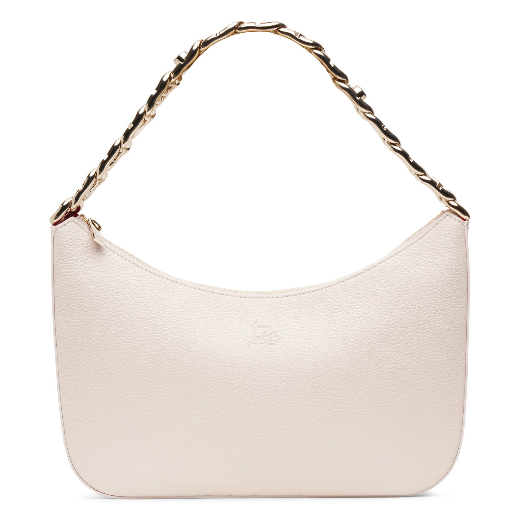 Loubila Chain ivory large shoulder bag