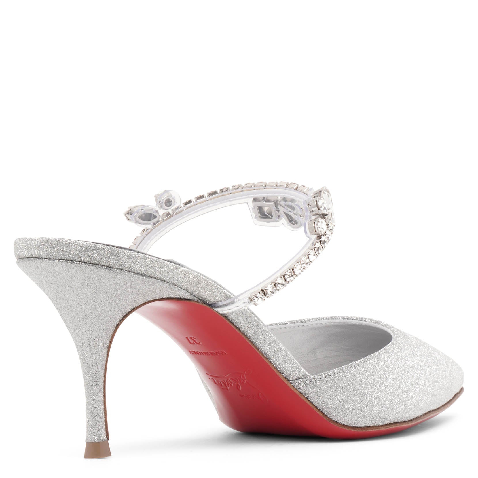 Planet Queen 70 glitter mules