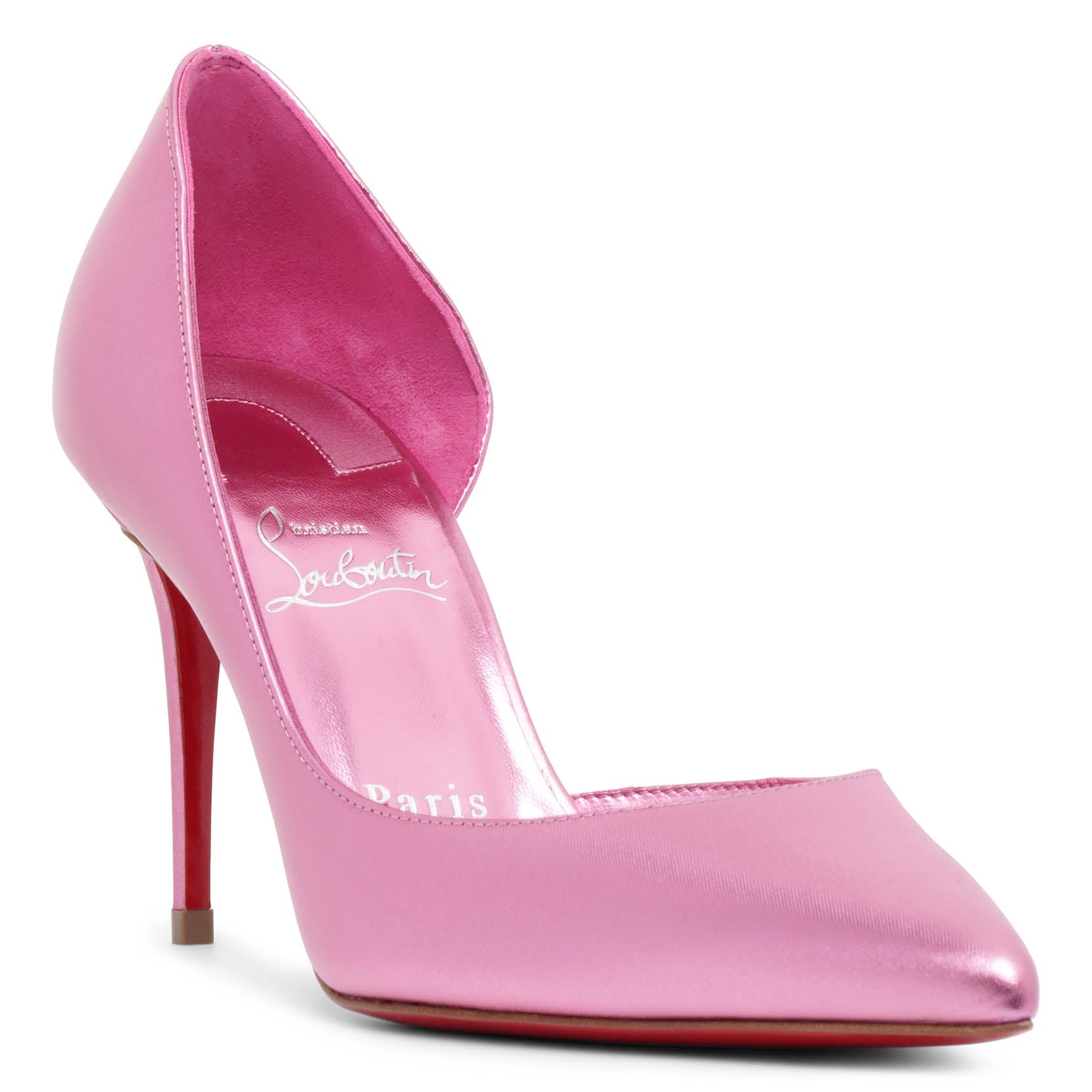 Iriza 85 pink metallic pumps