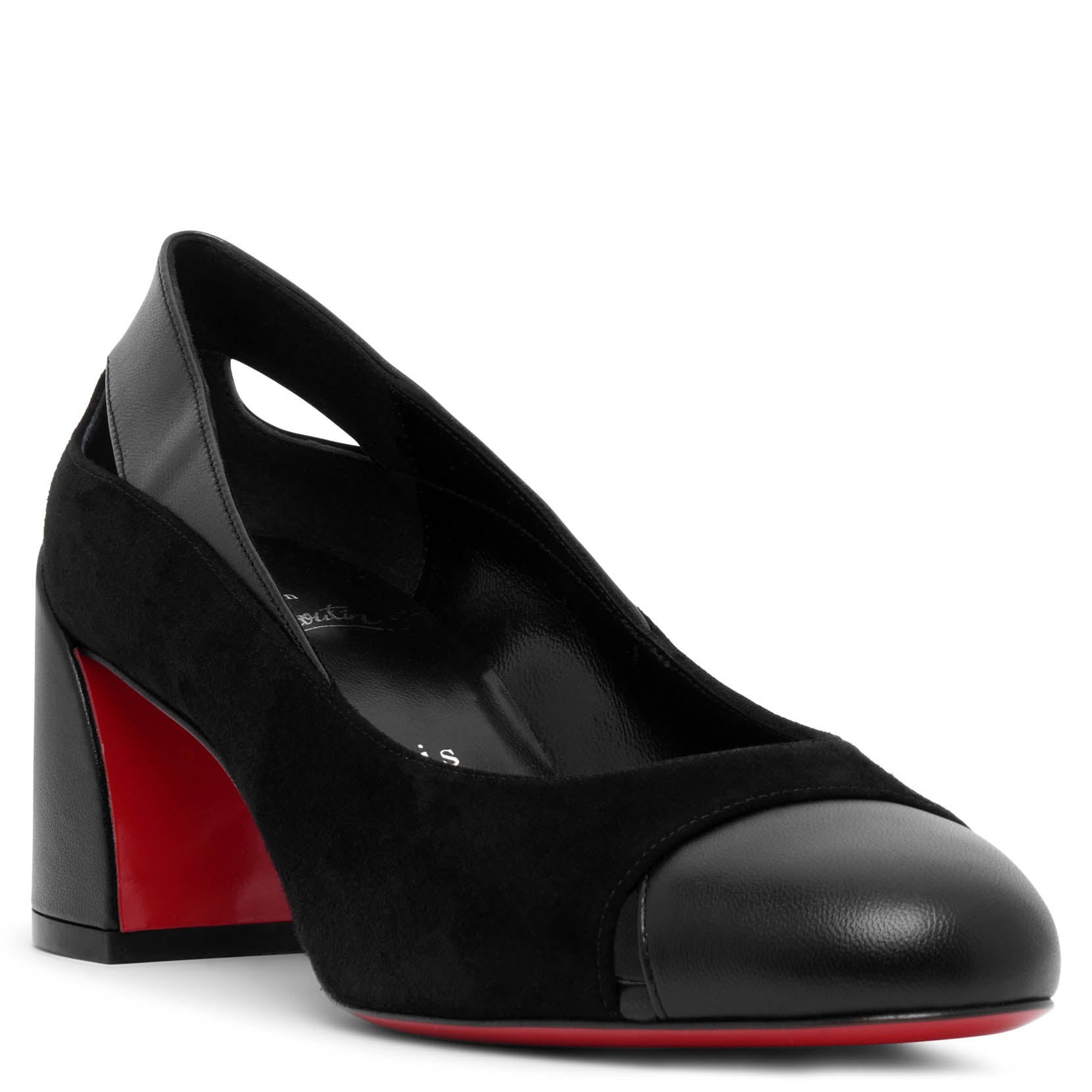 Miss Duvette 55 black leather pumps