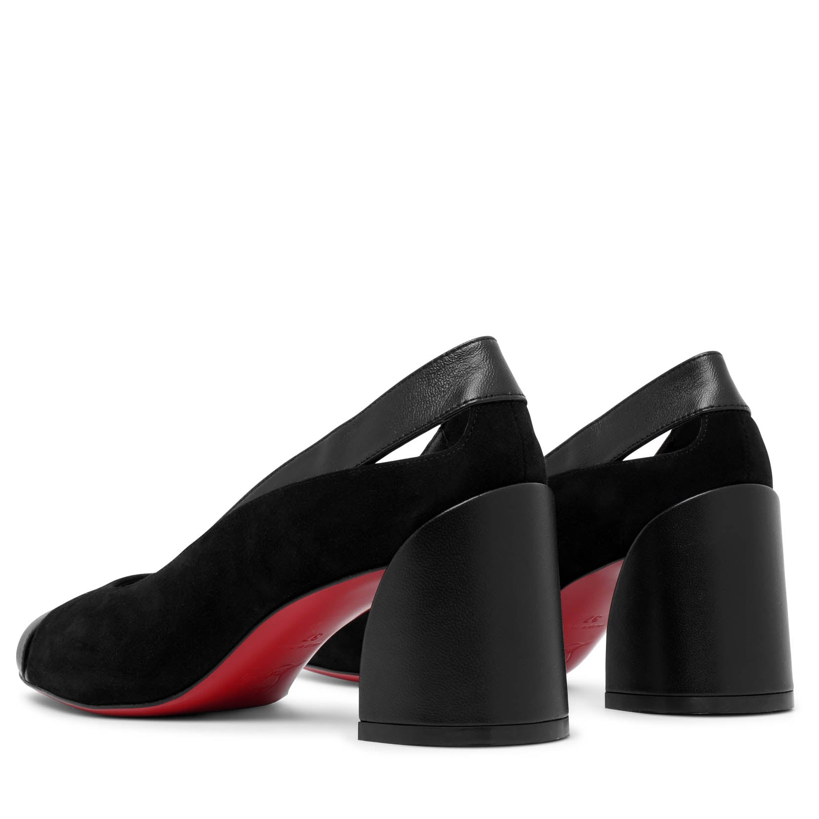 Miss Duvette 55 black leather pumps