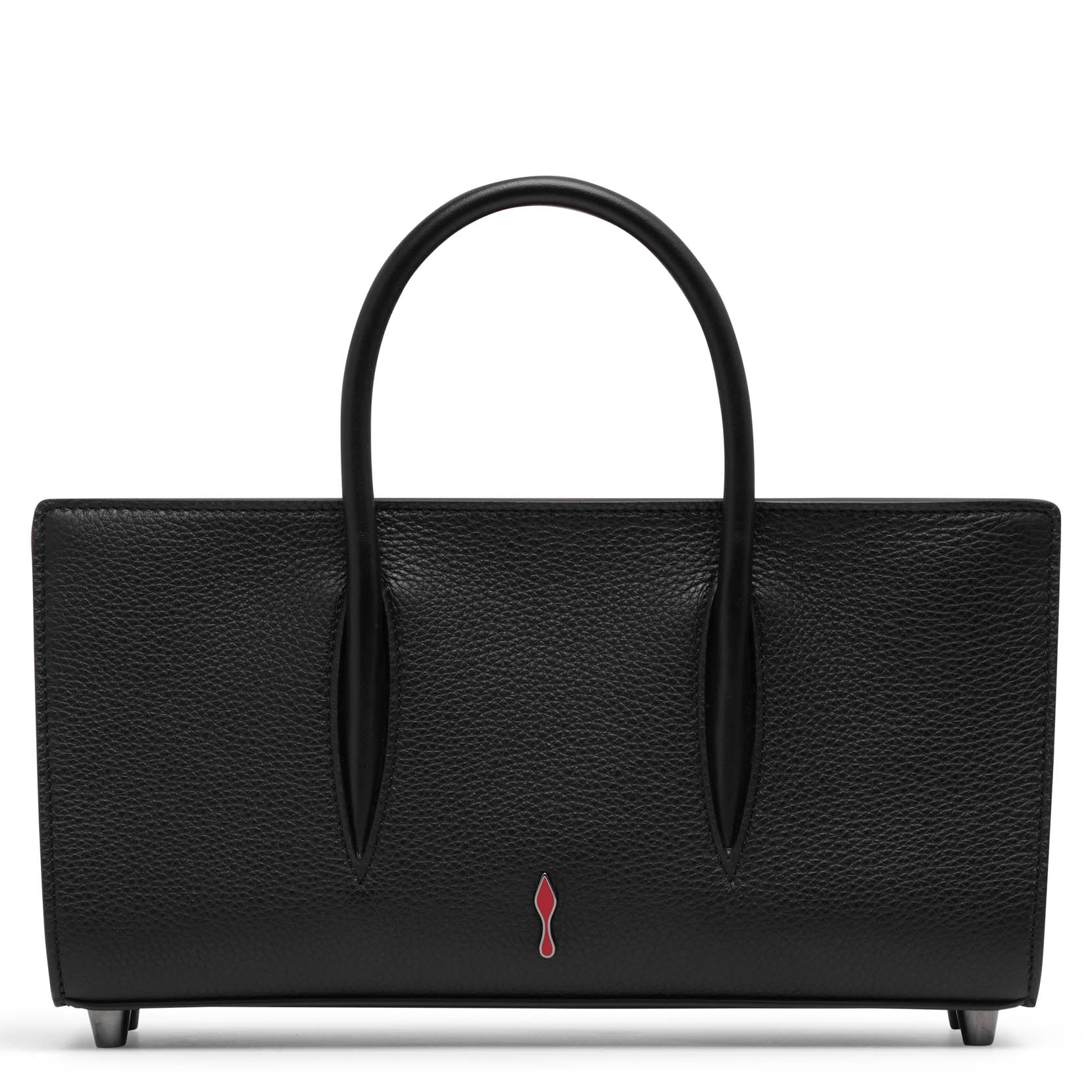 Paloma S baguette loubinthesky black leather bag