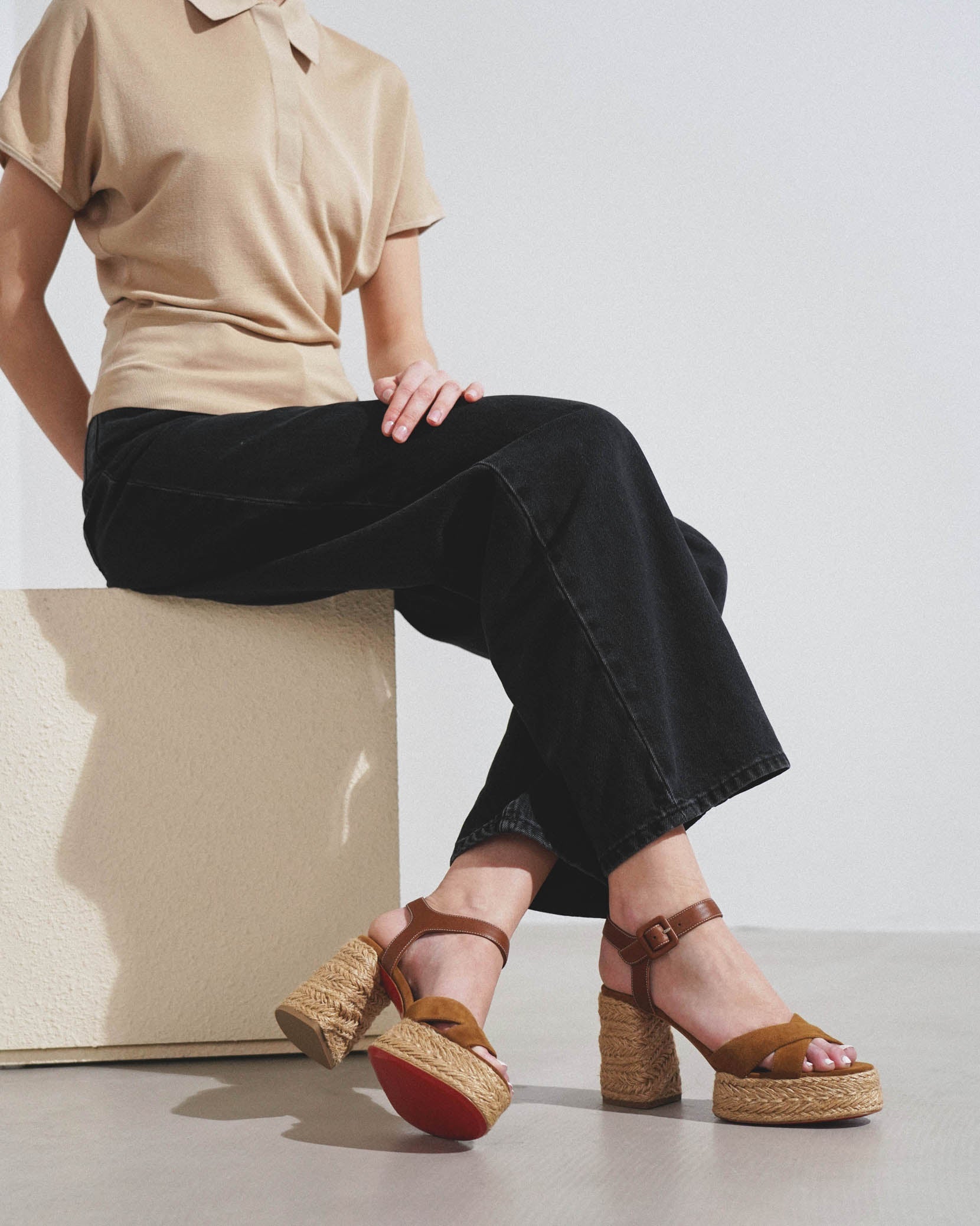 Calakala 70 brown suede sandals