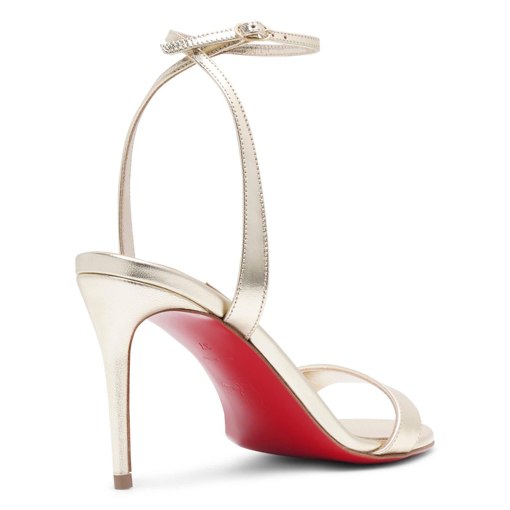 Loubigirl 85 platine leather sandals